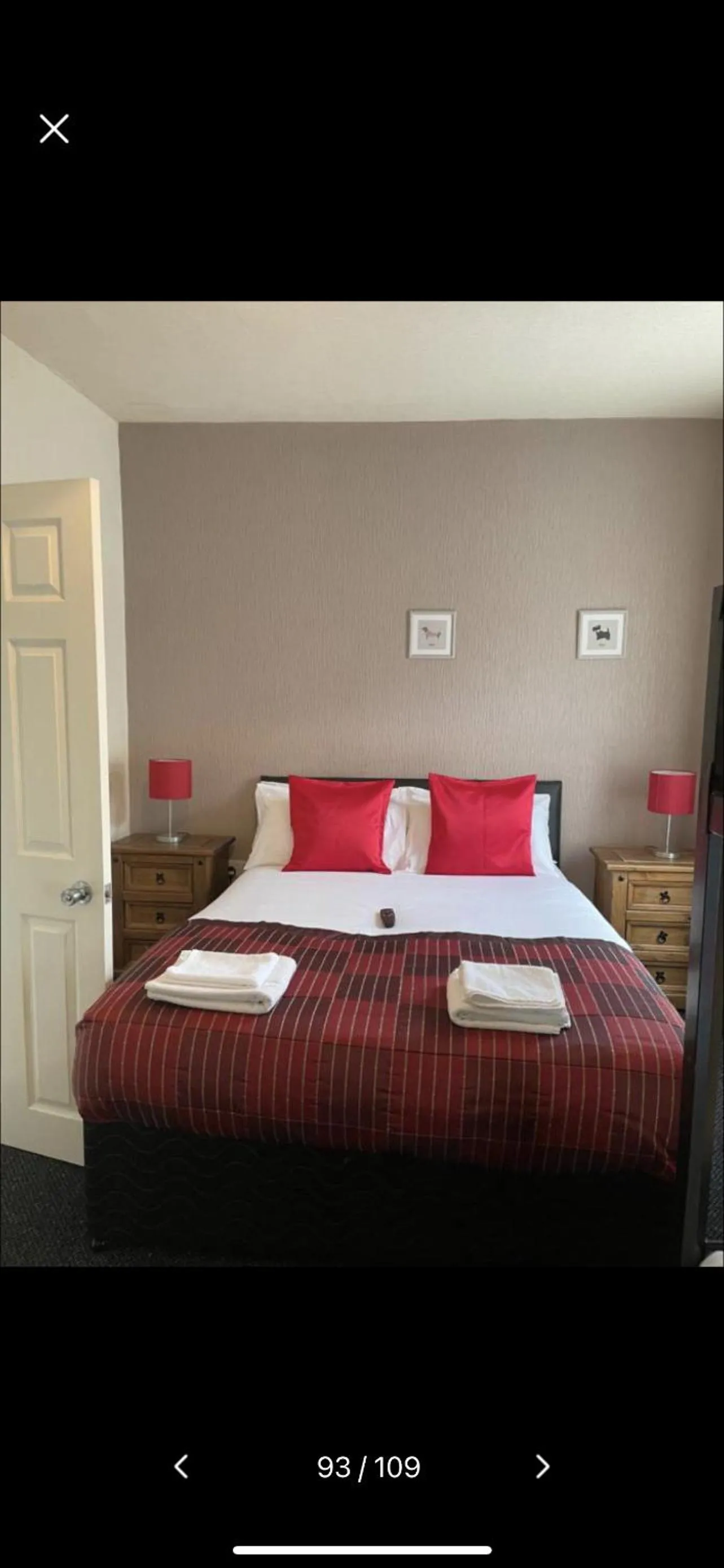 Bed in North Ocean Hotel