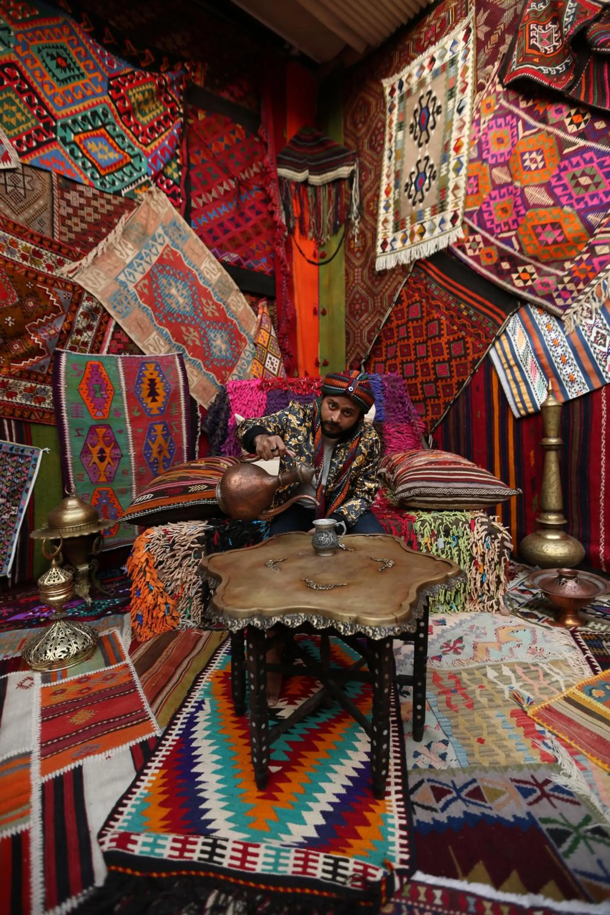 Bird's eye view in Nessa Cave Hotel