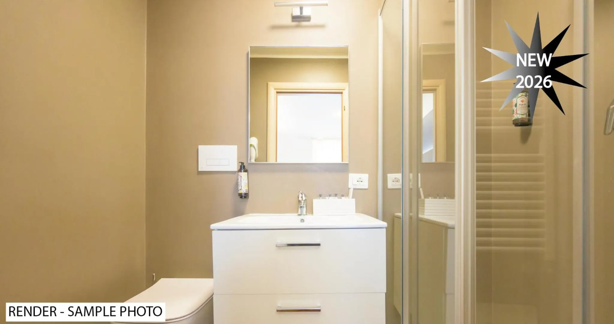 Shower in Hotel Garda Bellevue