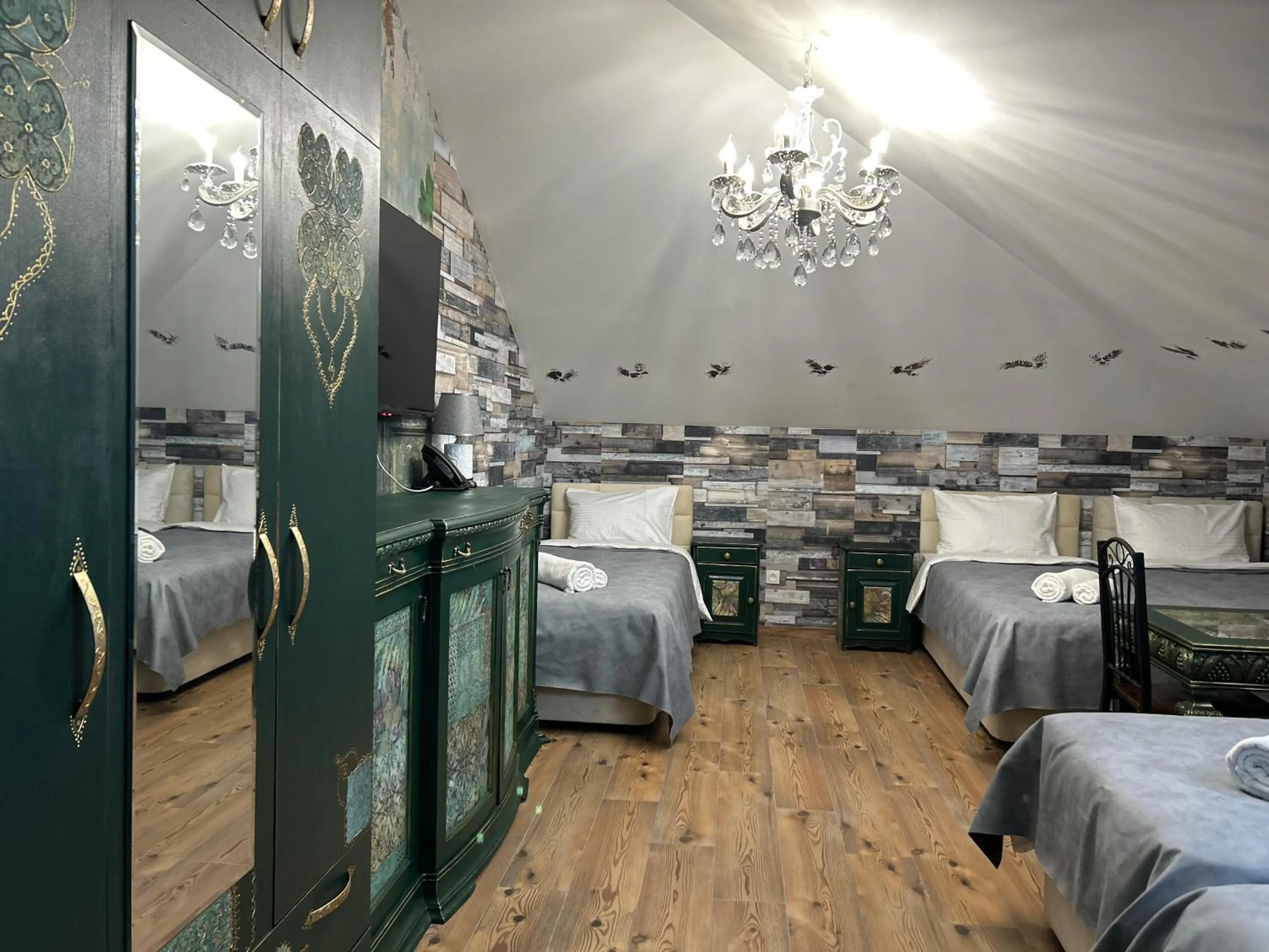 Bed in Hotel Zerta Old Tbilisi