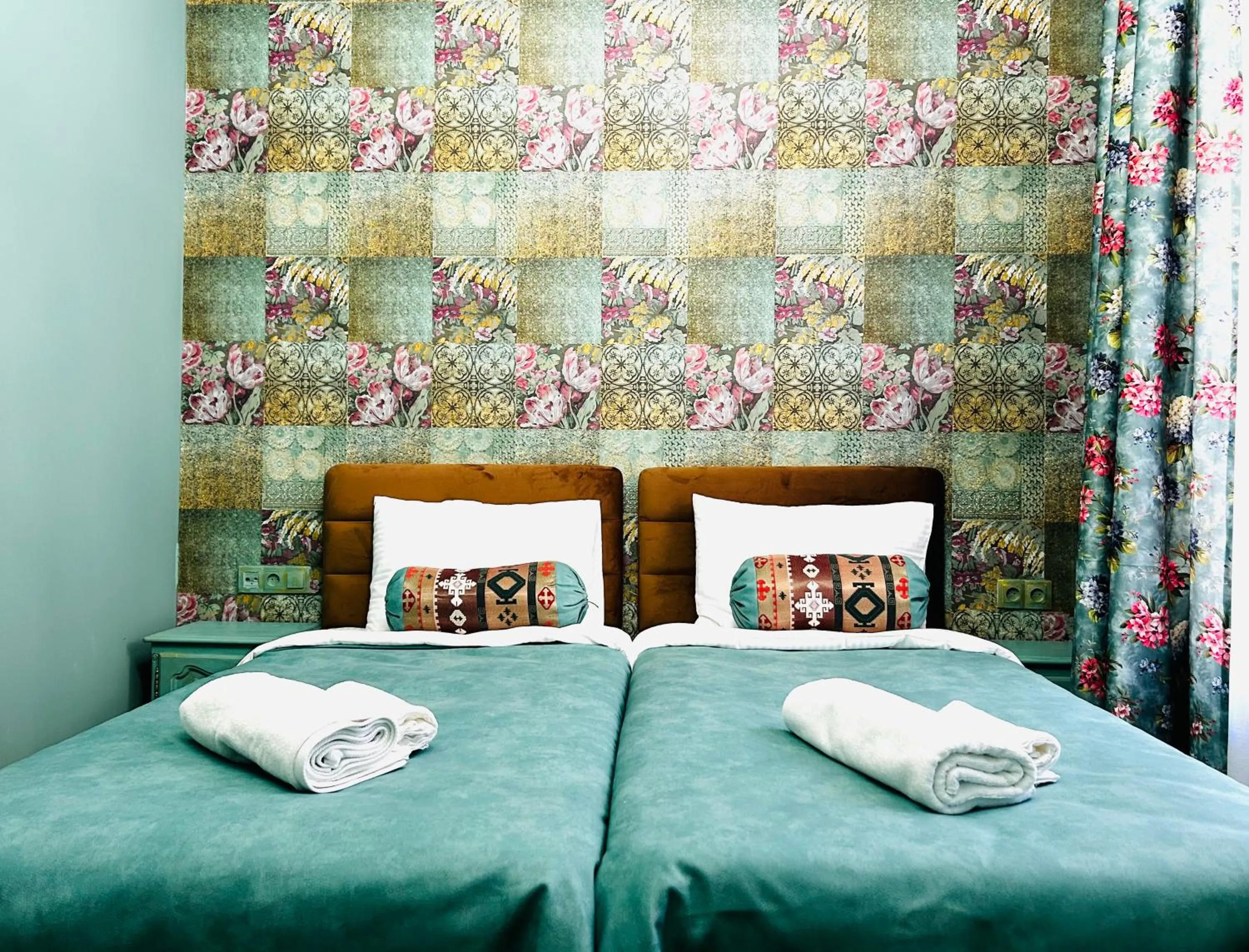 Bed in Hotel Zerta Old Tbilisi