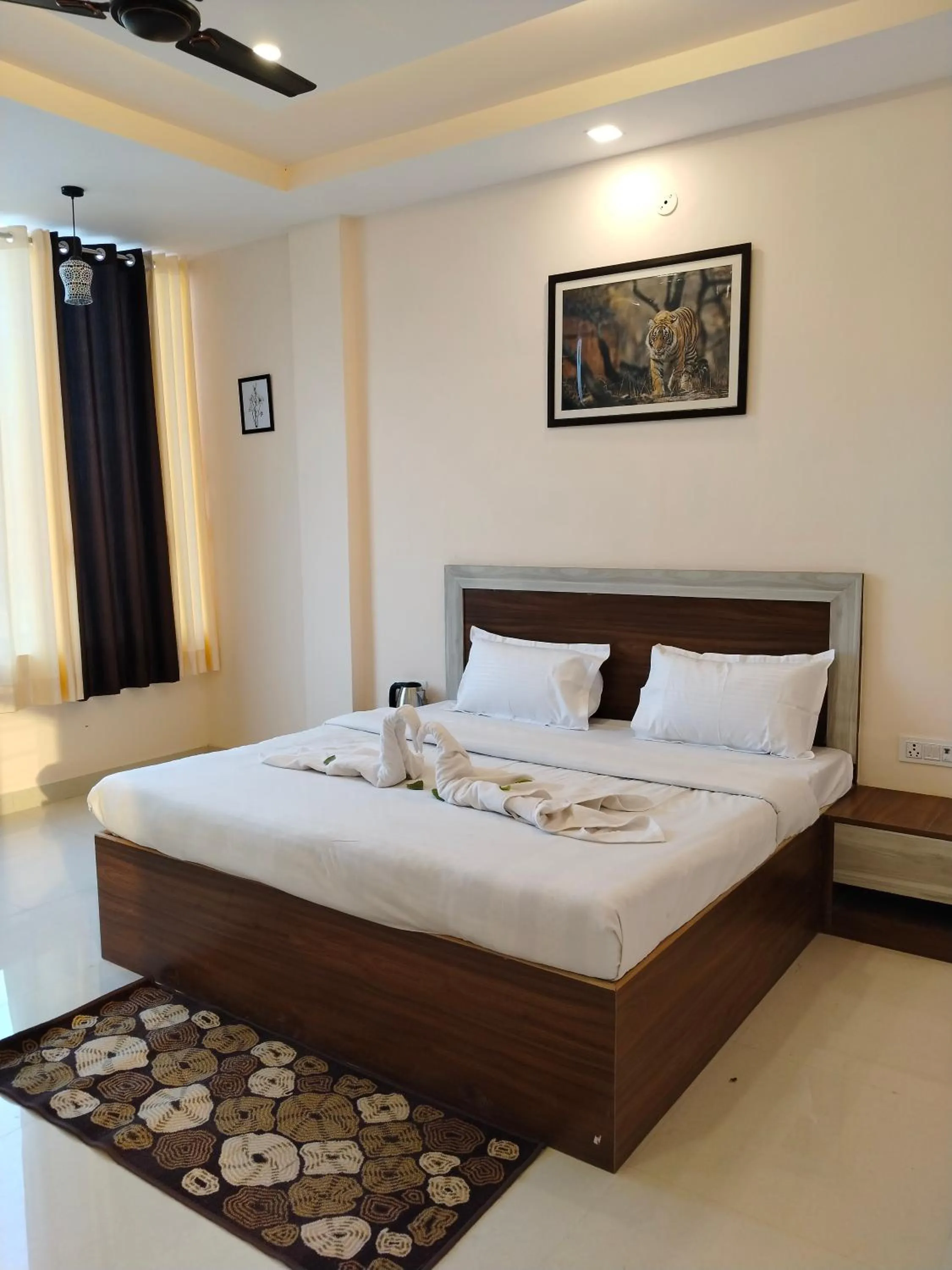 Living room, Bed in House M Lodge