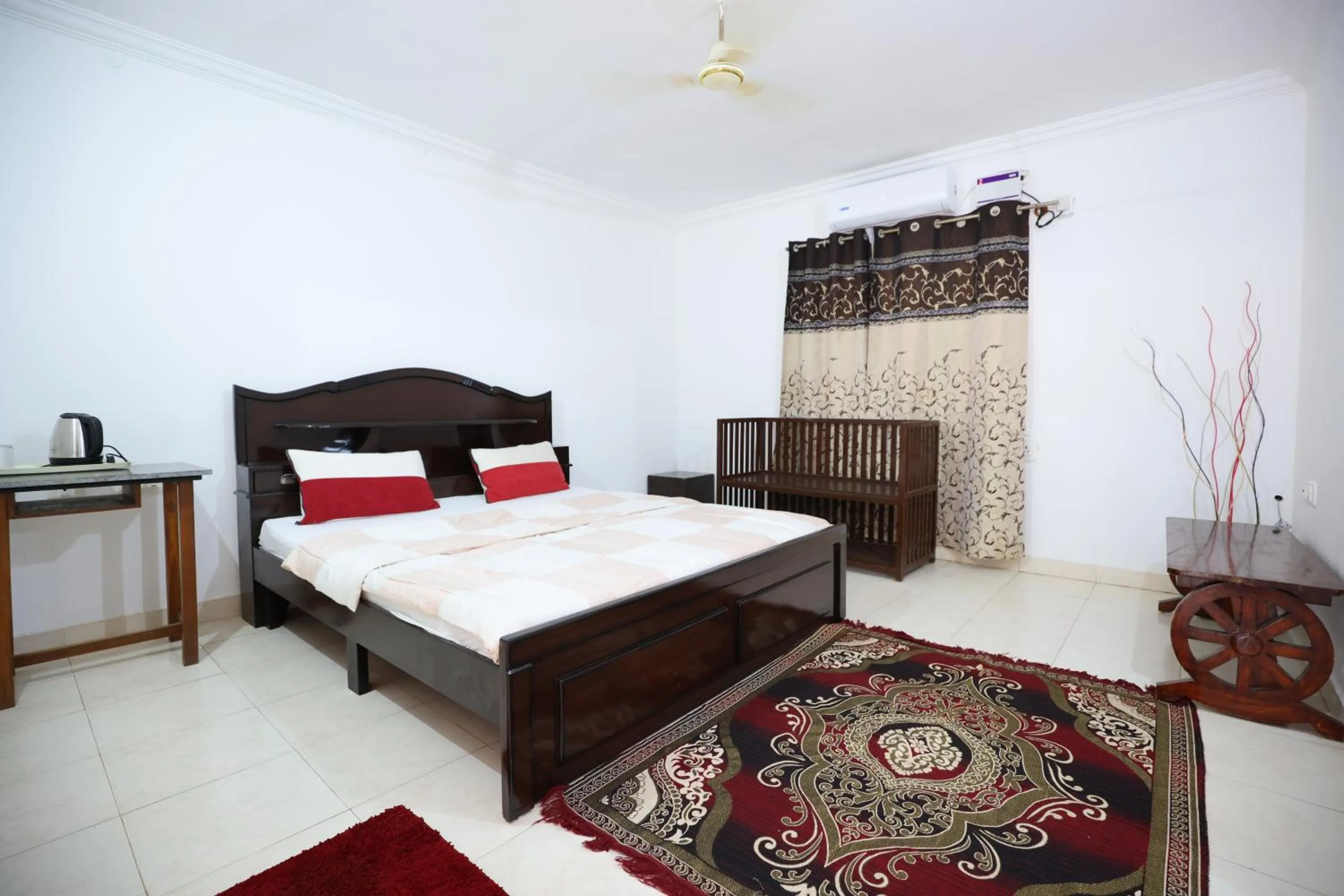 Bed in Nisarga Resort