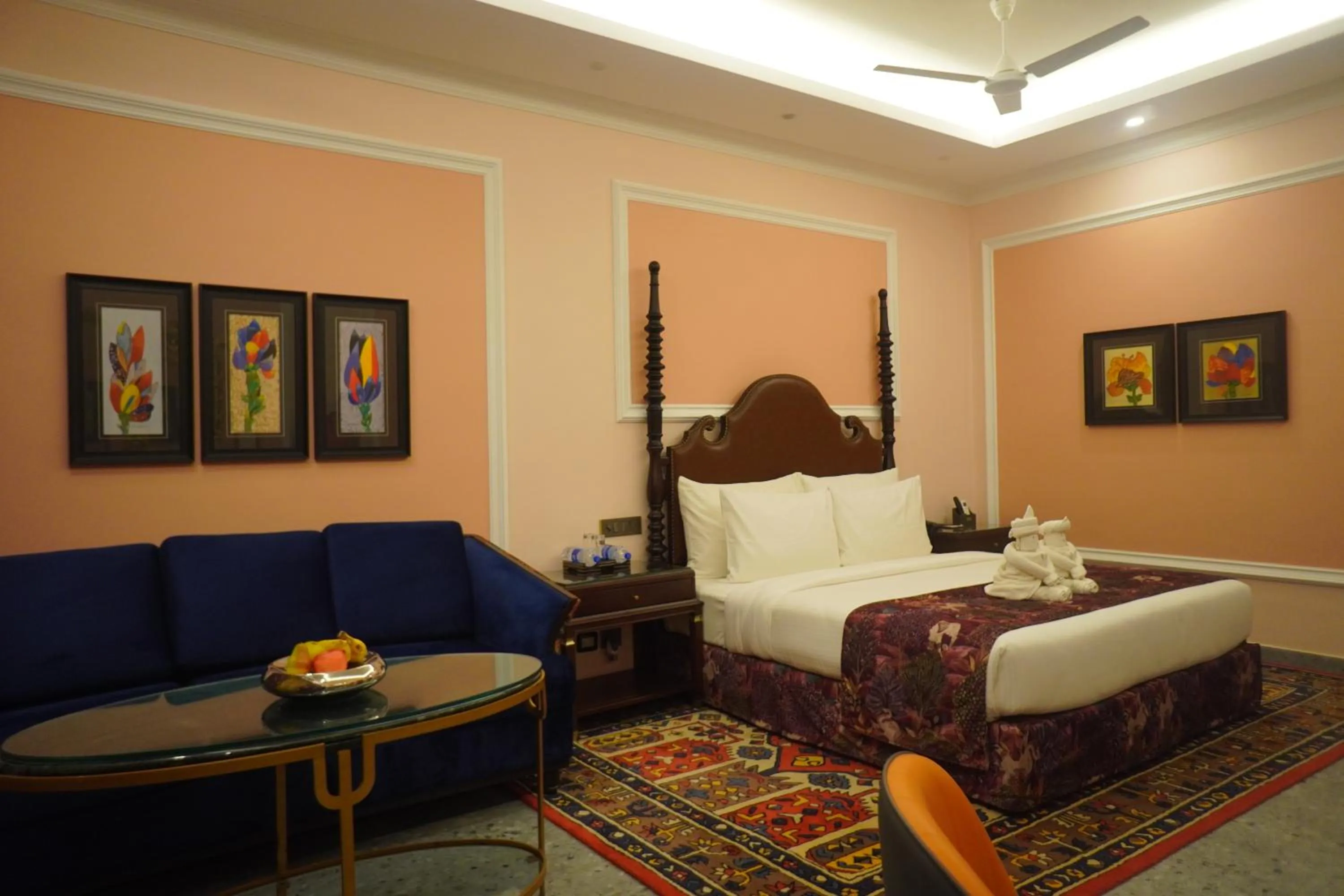 Seating area, Bed in Mayfair Purnea