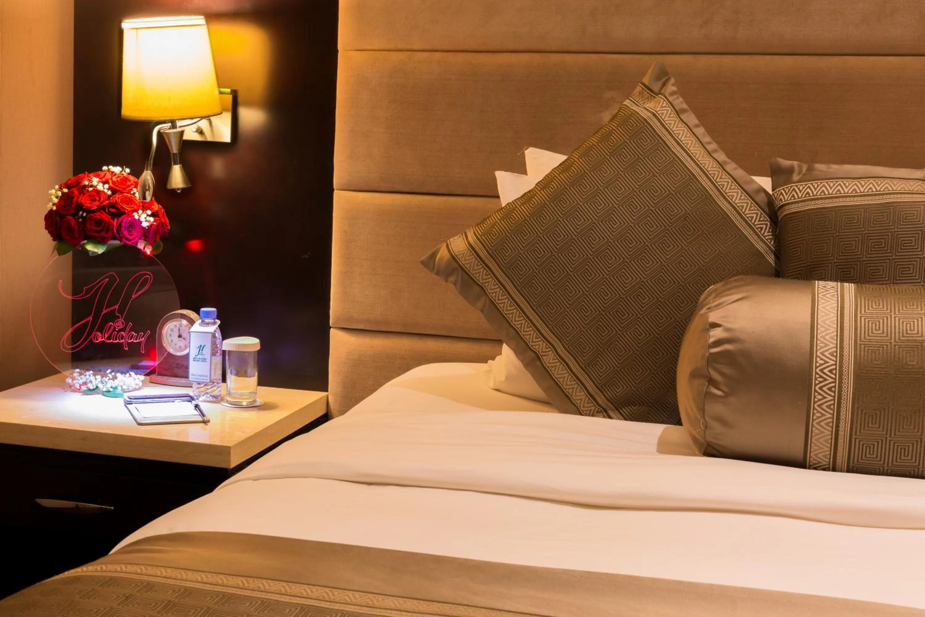 Bed in Holiday Jazan Hotel