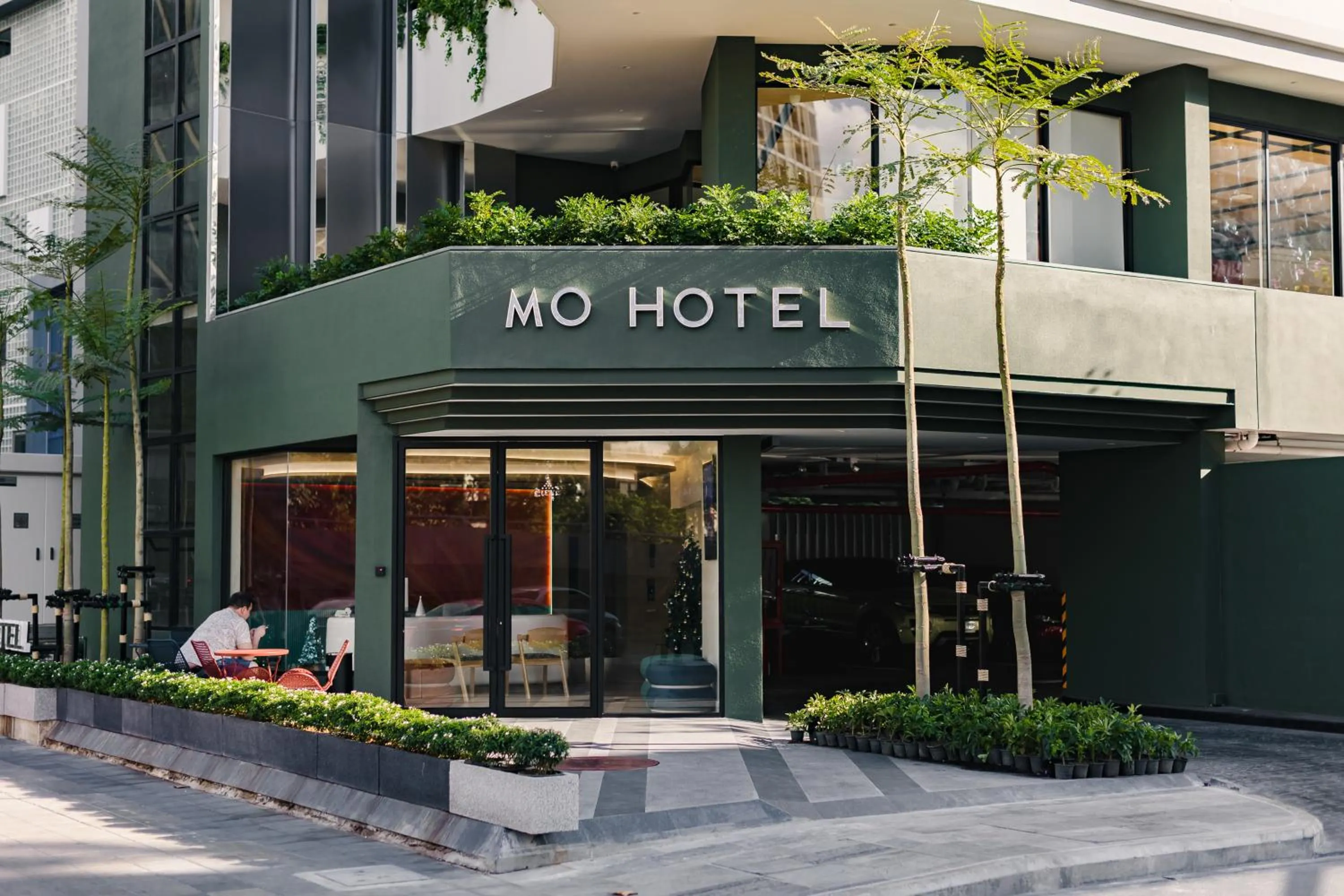 Facade/entrance in MO Hotel Bangkok