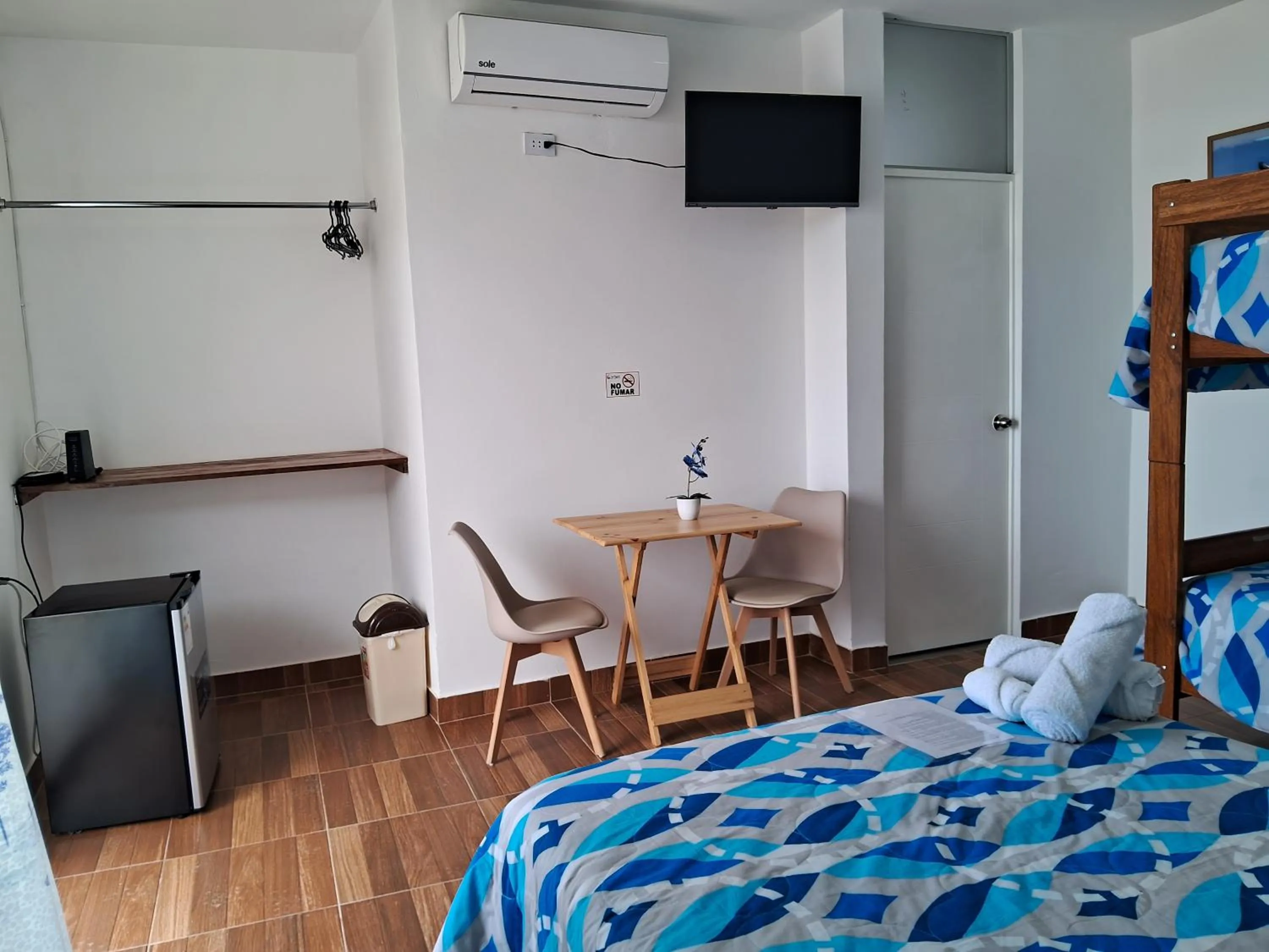 Bed in Las Fragatas Casa Hotel