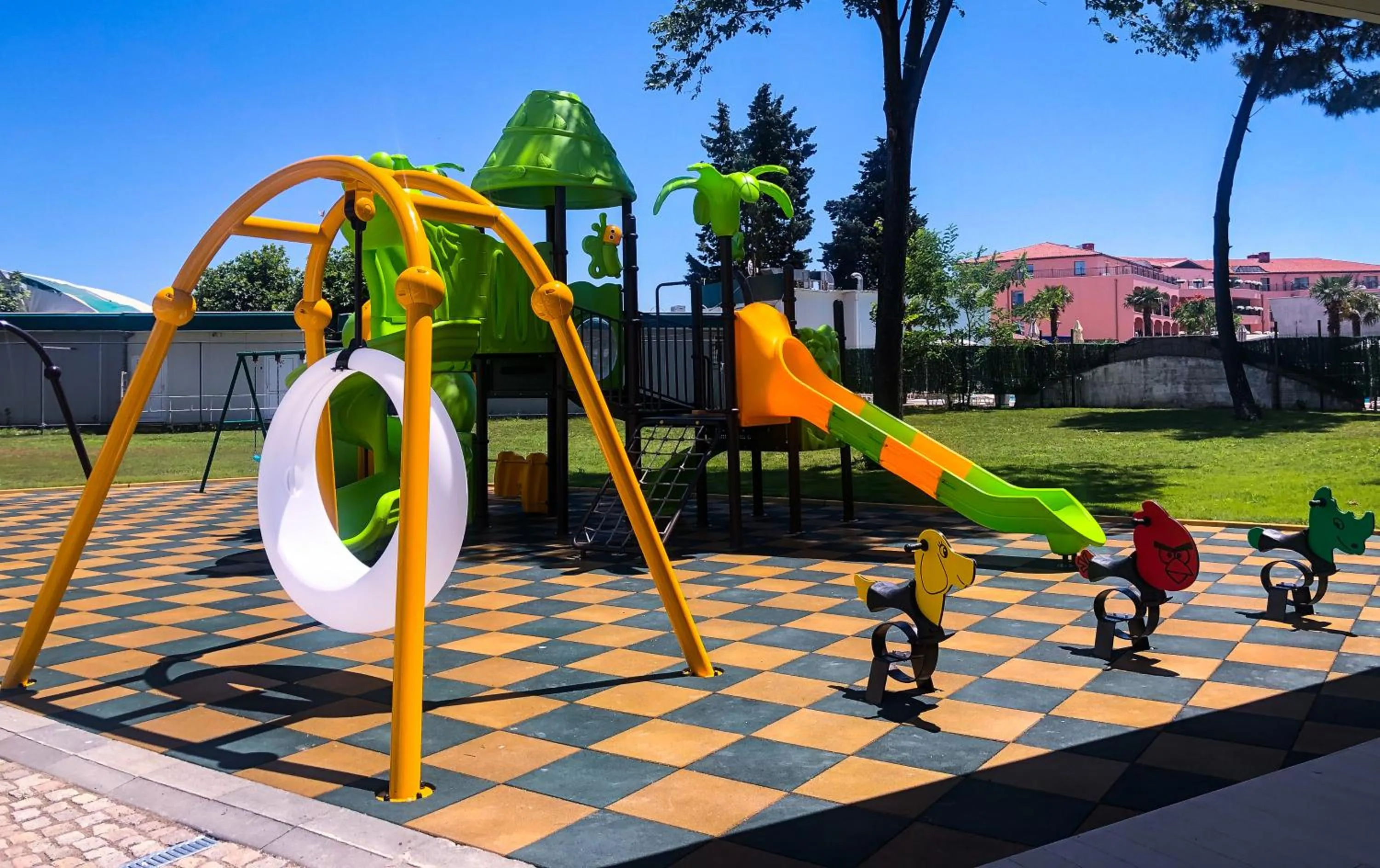 Children play ground in Flamingo Beach Hotel