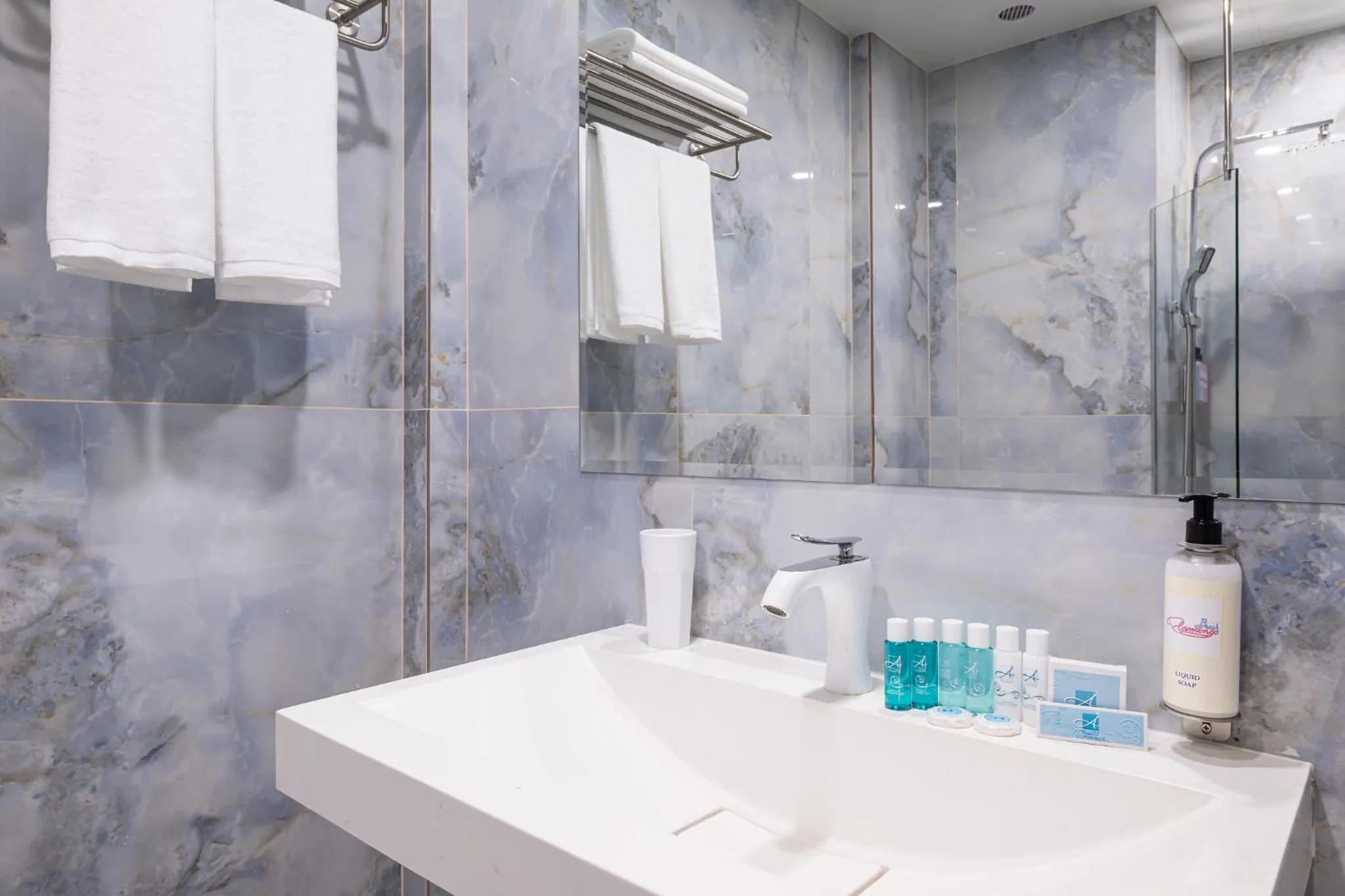 Bathroom in Flamingo Beach Hotel