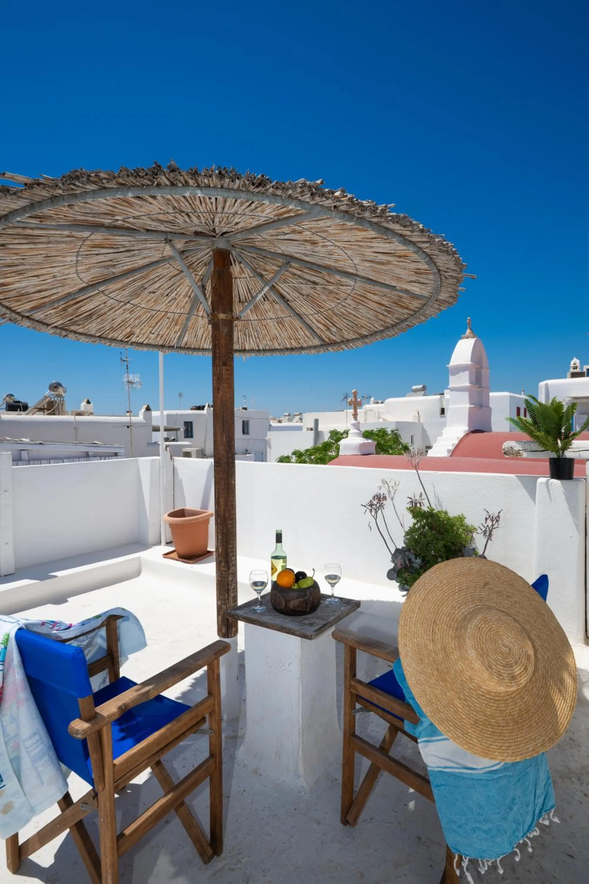 Balcony/Terrace in Eleanna's Mykonos