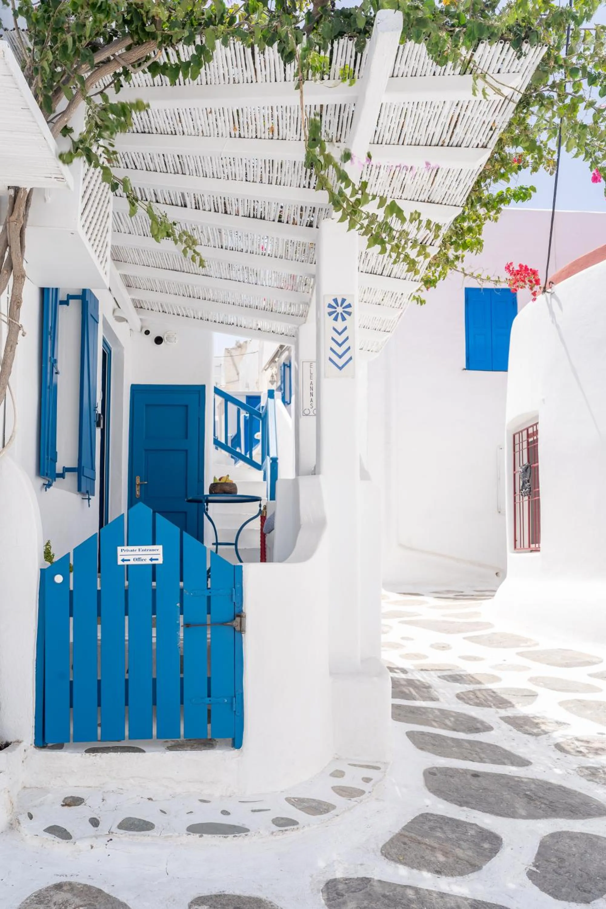 Street view in Eleanna's Mykonos