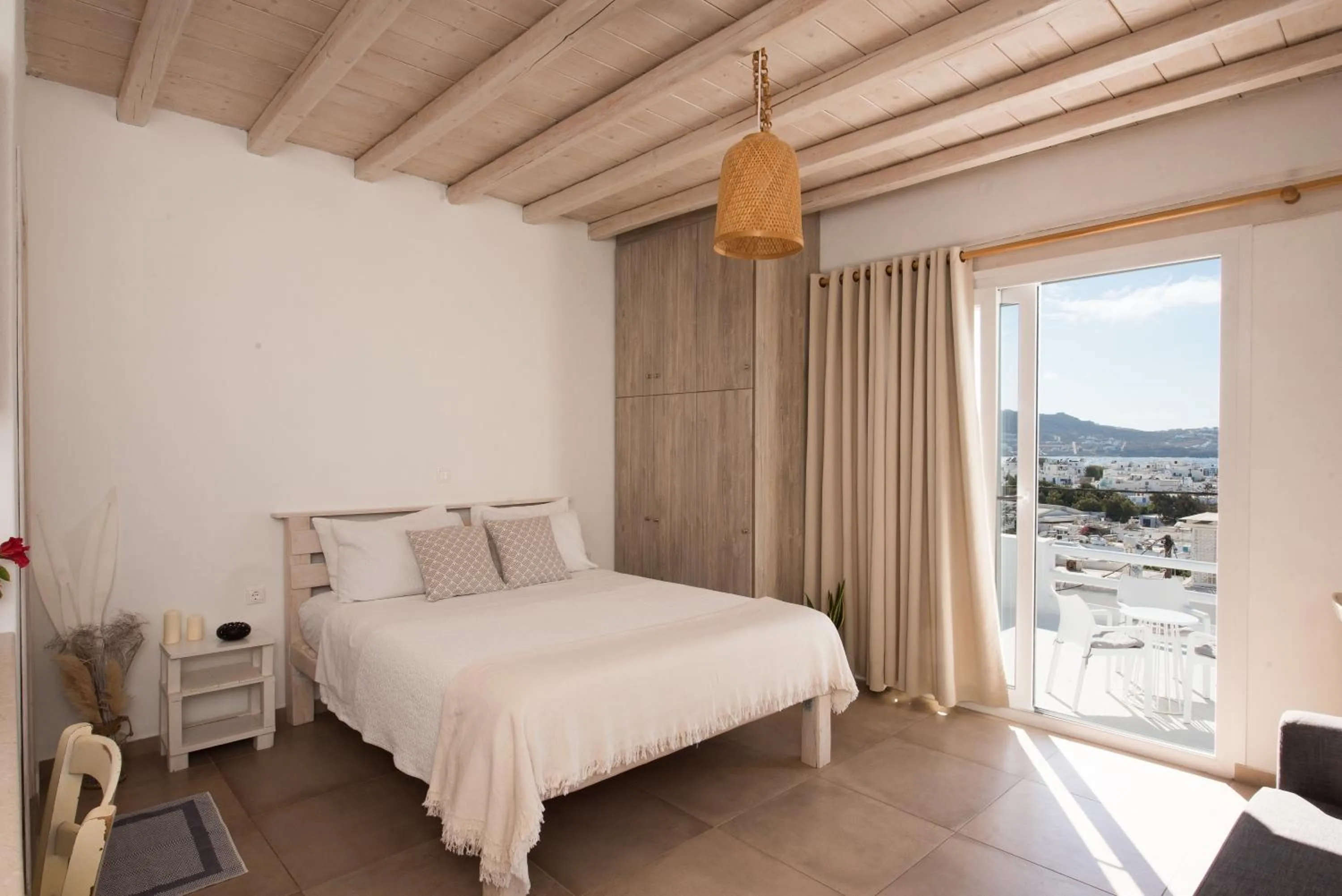 Bed in Eleanna's Mykonos