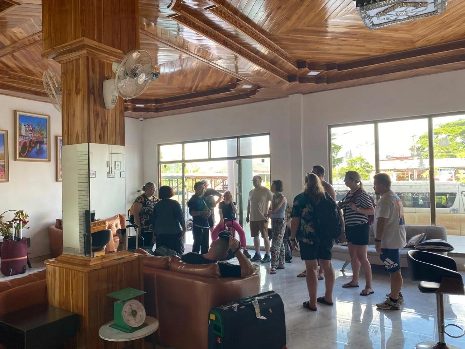 group of guests in Tulip Hotel