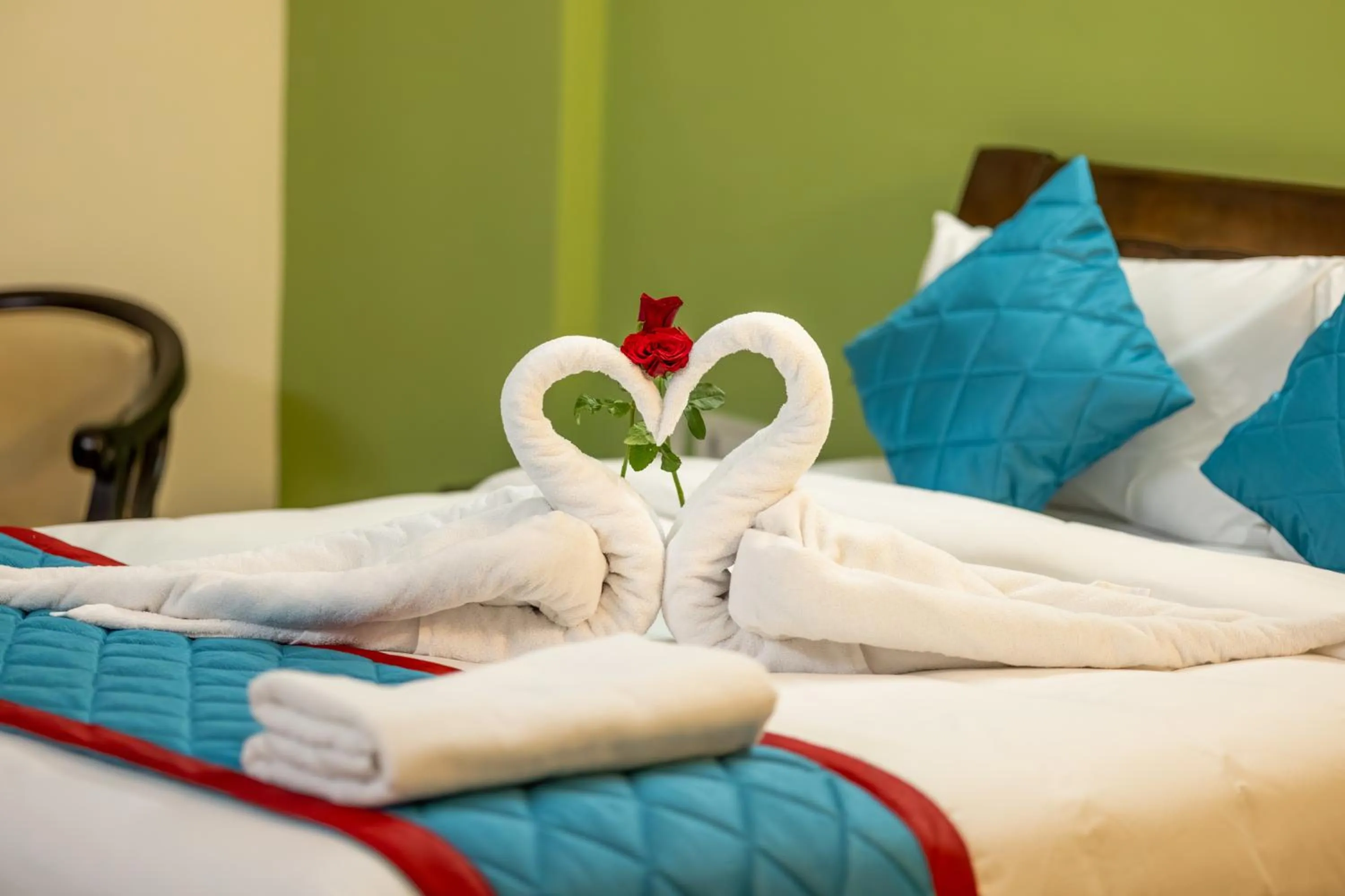 Bed in Suraksha Stay Brookfield Hotel