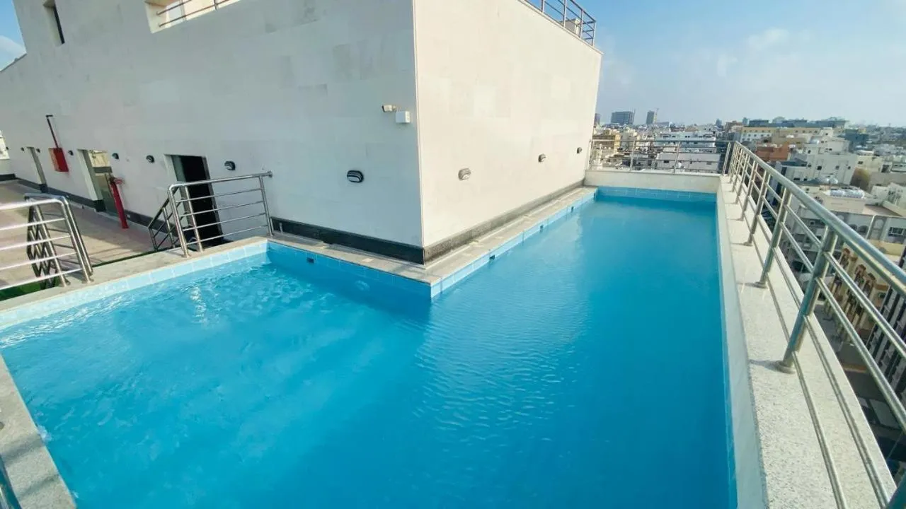 Pool view in Savoye Hotel