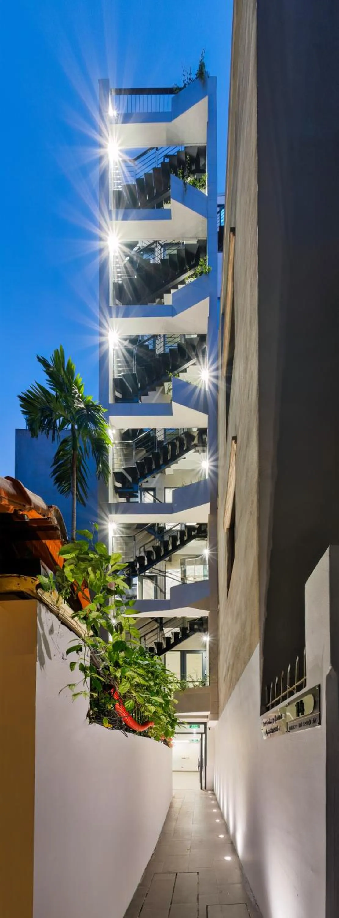 Facade/entrance in The Galaxy Home Doi Can Hotel and Apartment