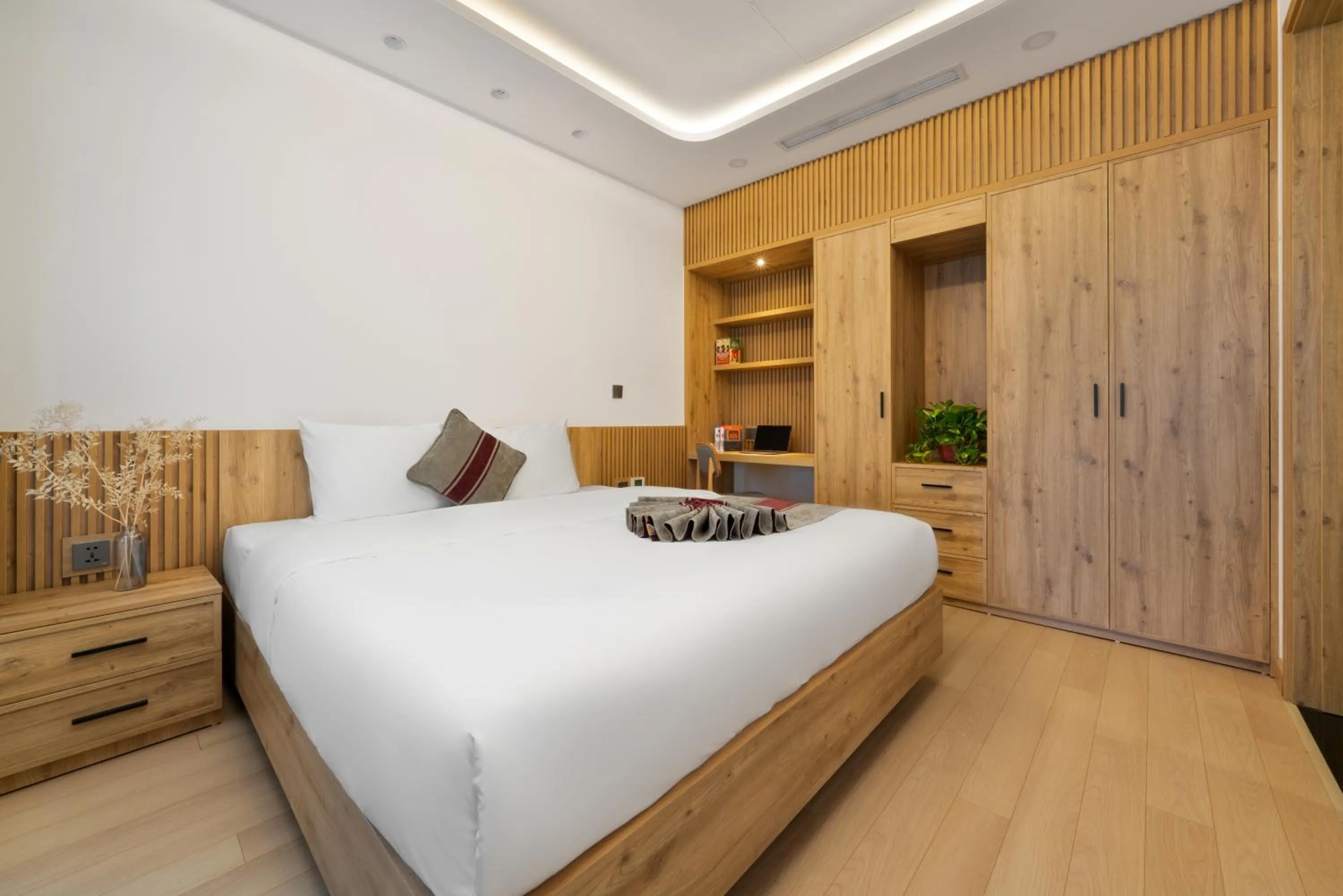 Bed in The Galaxy Home Doi Can Hotel and Apartment