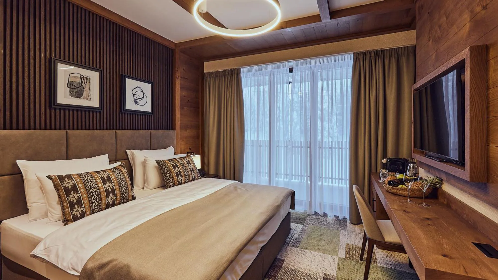 Bed in Grey Hotel Kopaonik