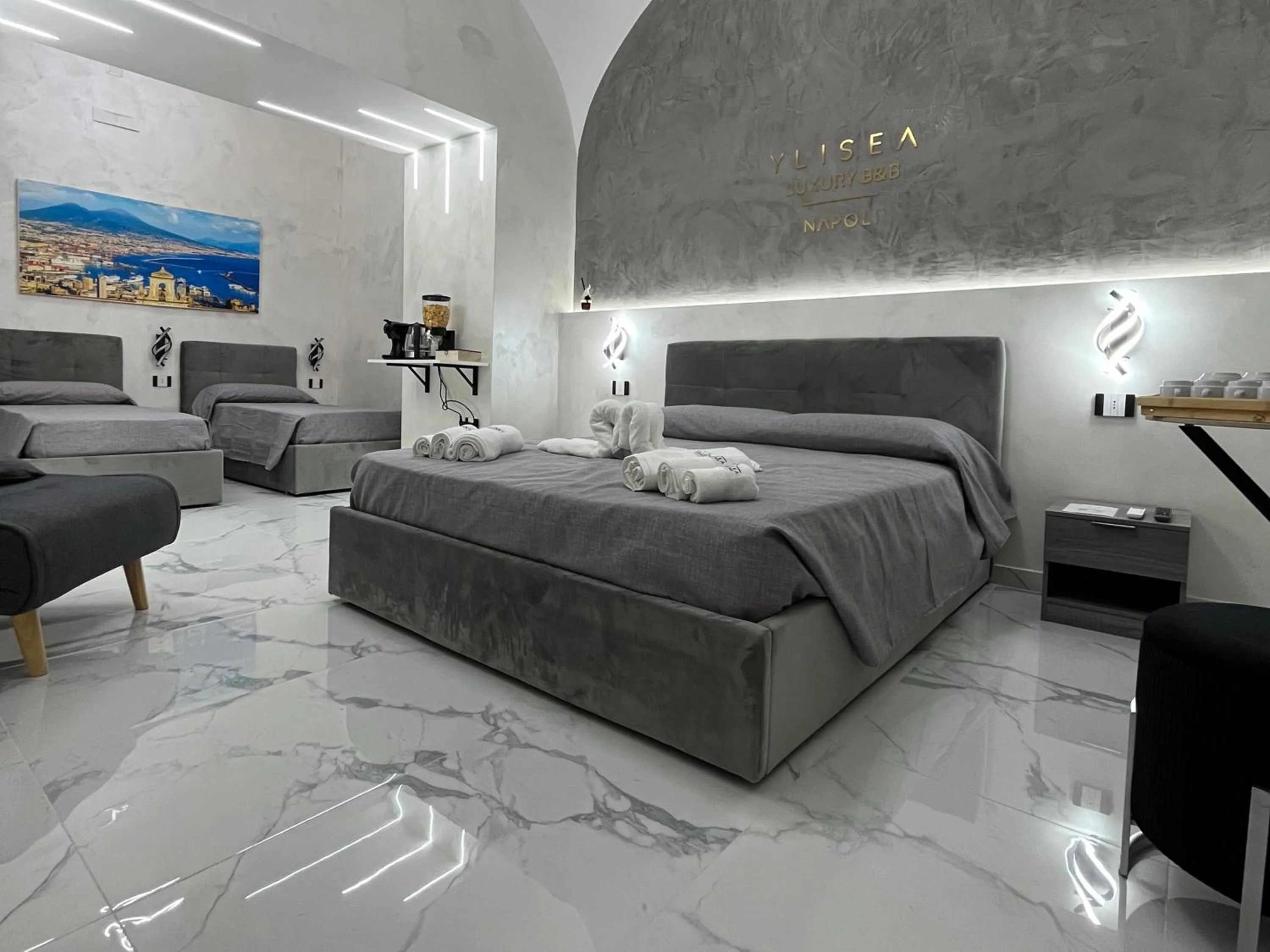 Bed in Ylisea Luxury B&B