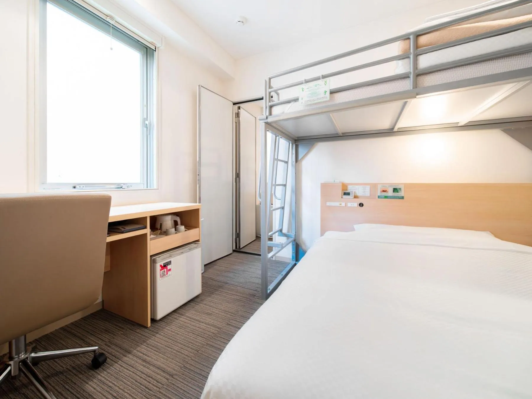 Bed in Super Hotel Asakusa