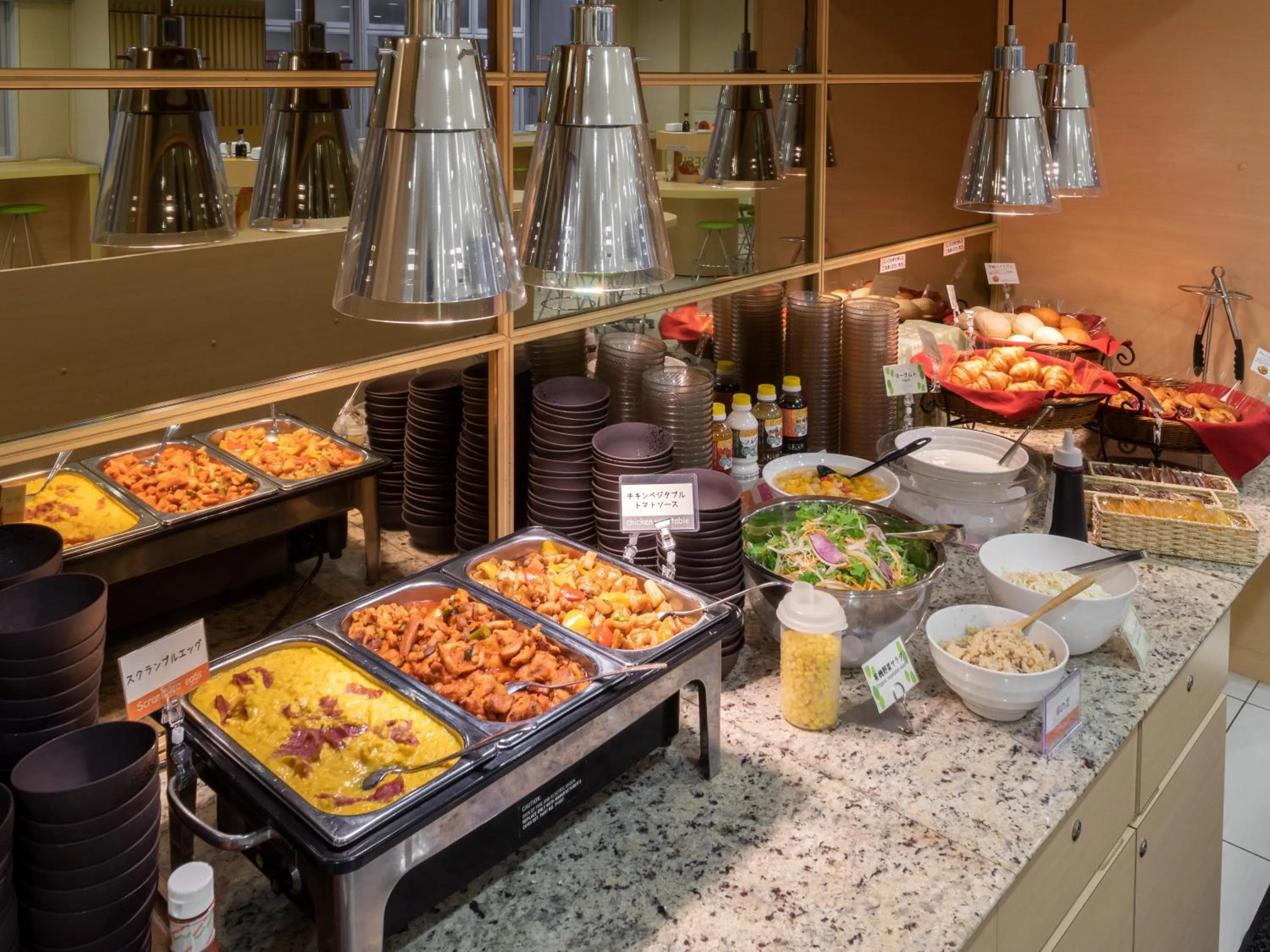 Buffet breakfast in Super Hotel Asakusa