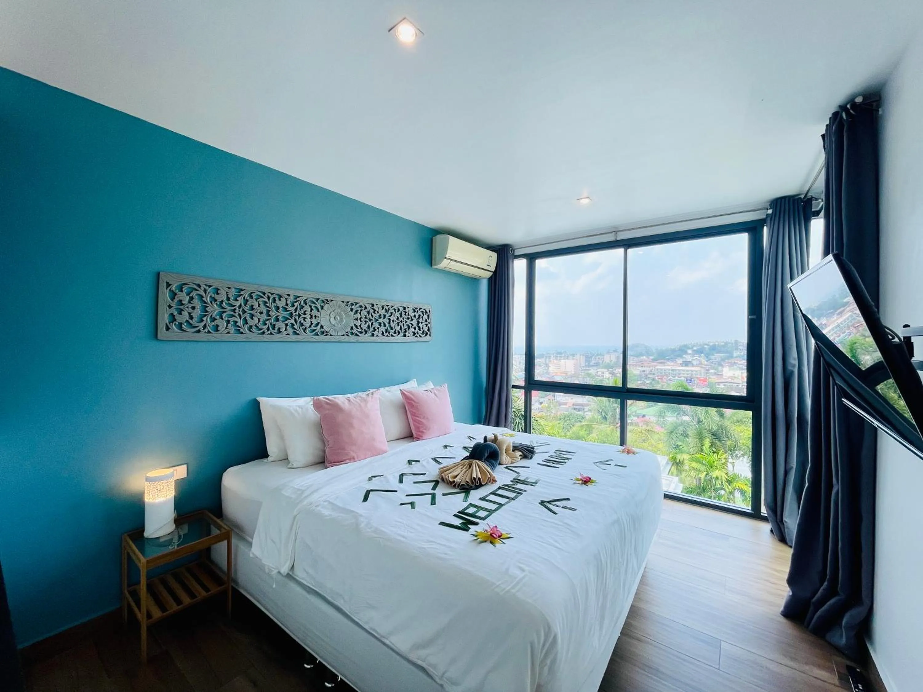 Bedroom, Bed in Baan Saint-Tropez Seaview Villas Kata Beach