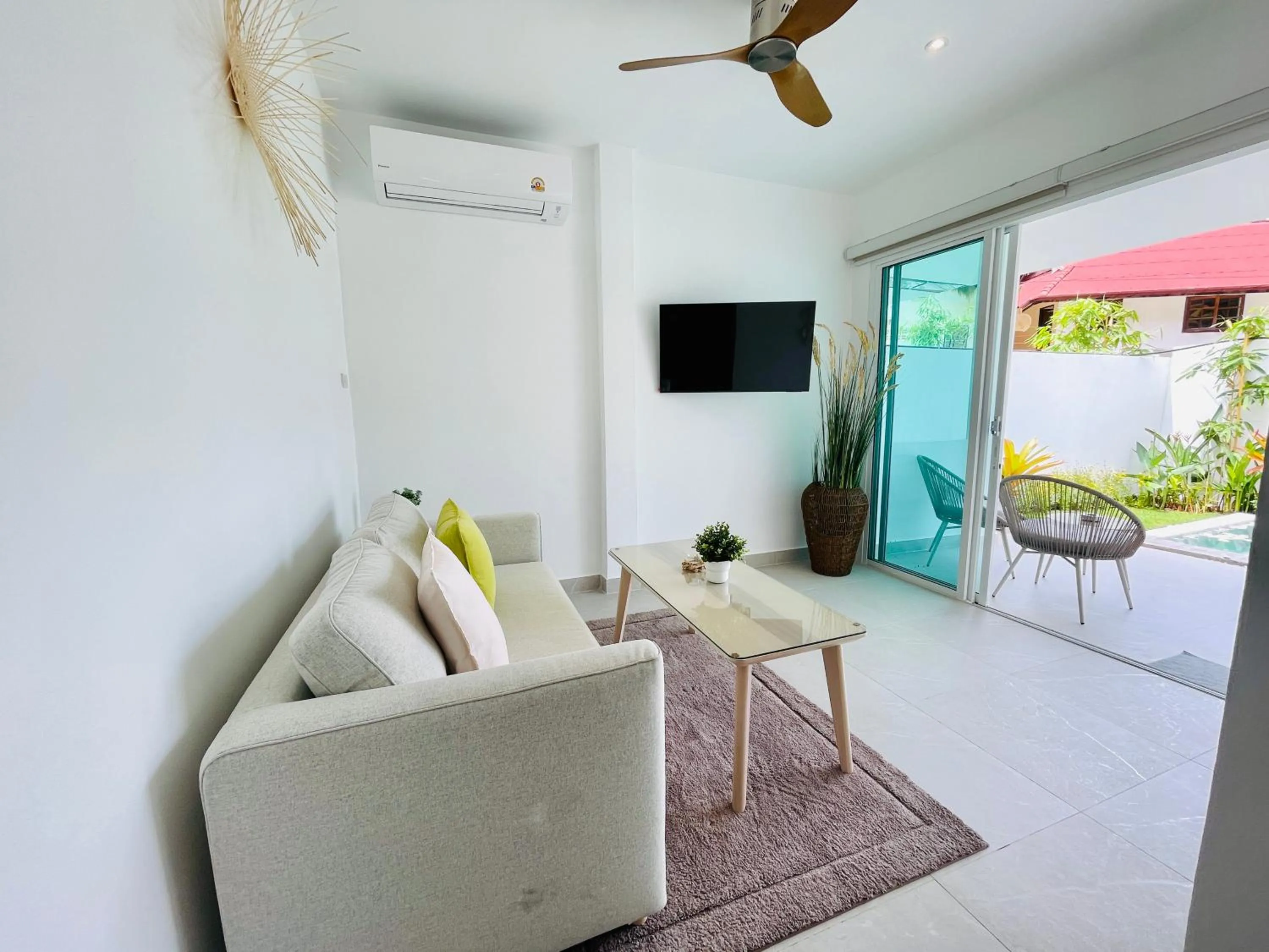 Seating area in Baan Saint-Tropez Seaview Villas Kata Beach