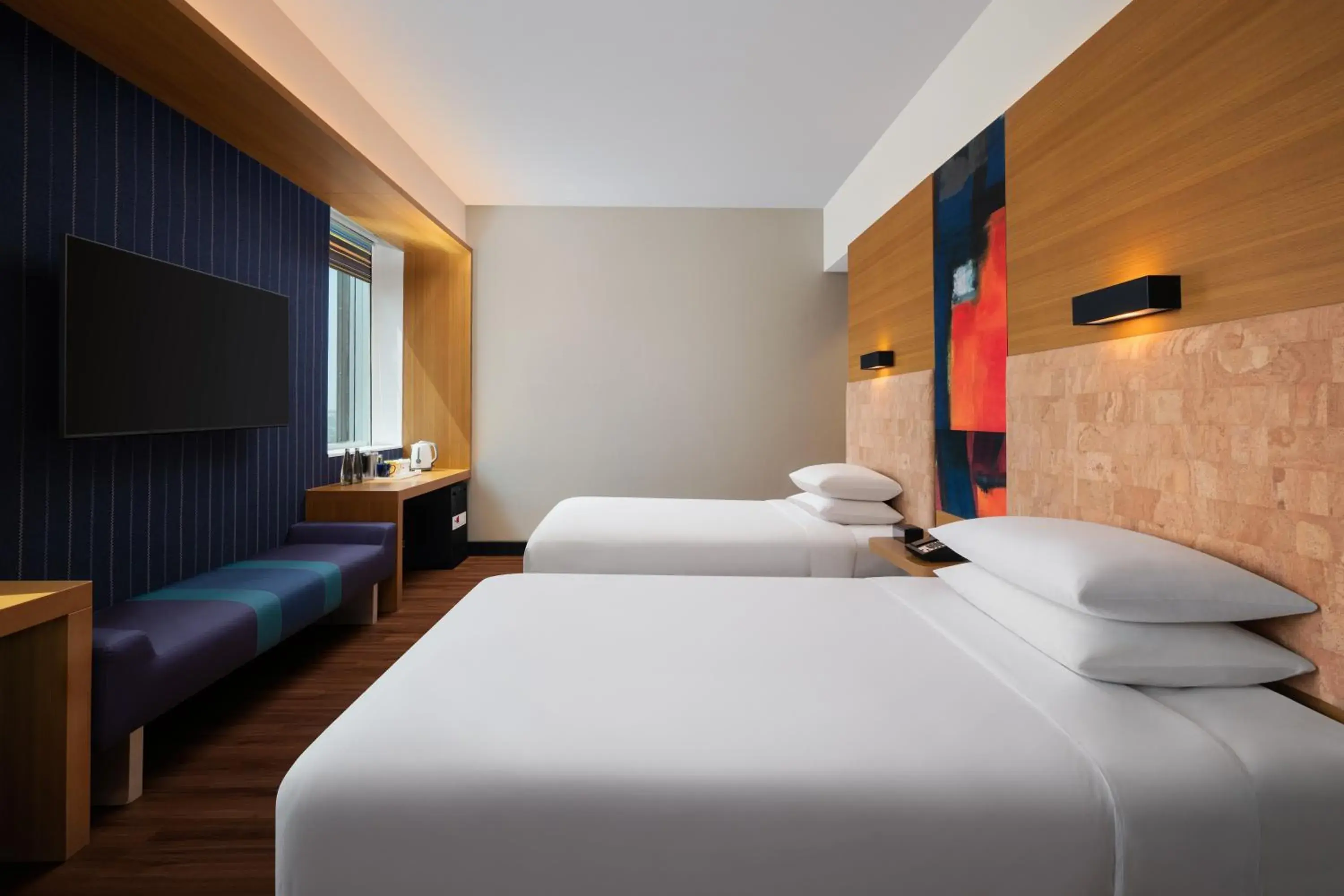 Club room, 2 Twin/Single Bed(s), High floor in Aloft Bengaluru Outer Ring Road Club room, 2 Twin/Single Bed(s), High floor in Aloft Bengaluru Outer Ring Road