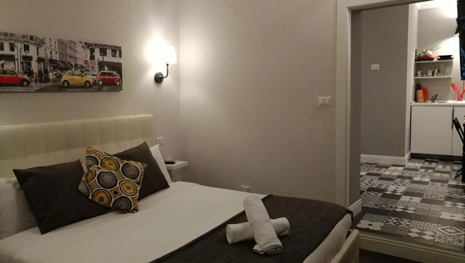 Bed in Relais Arco Della Pace