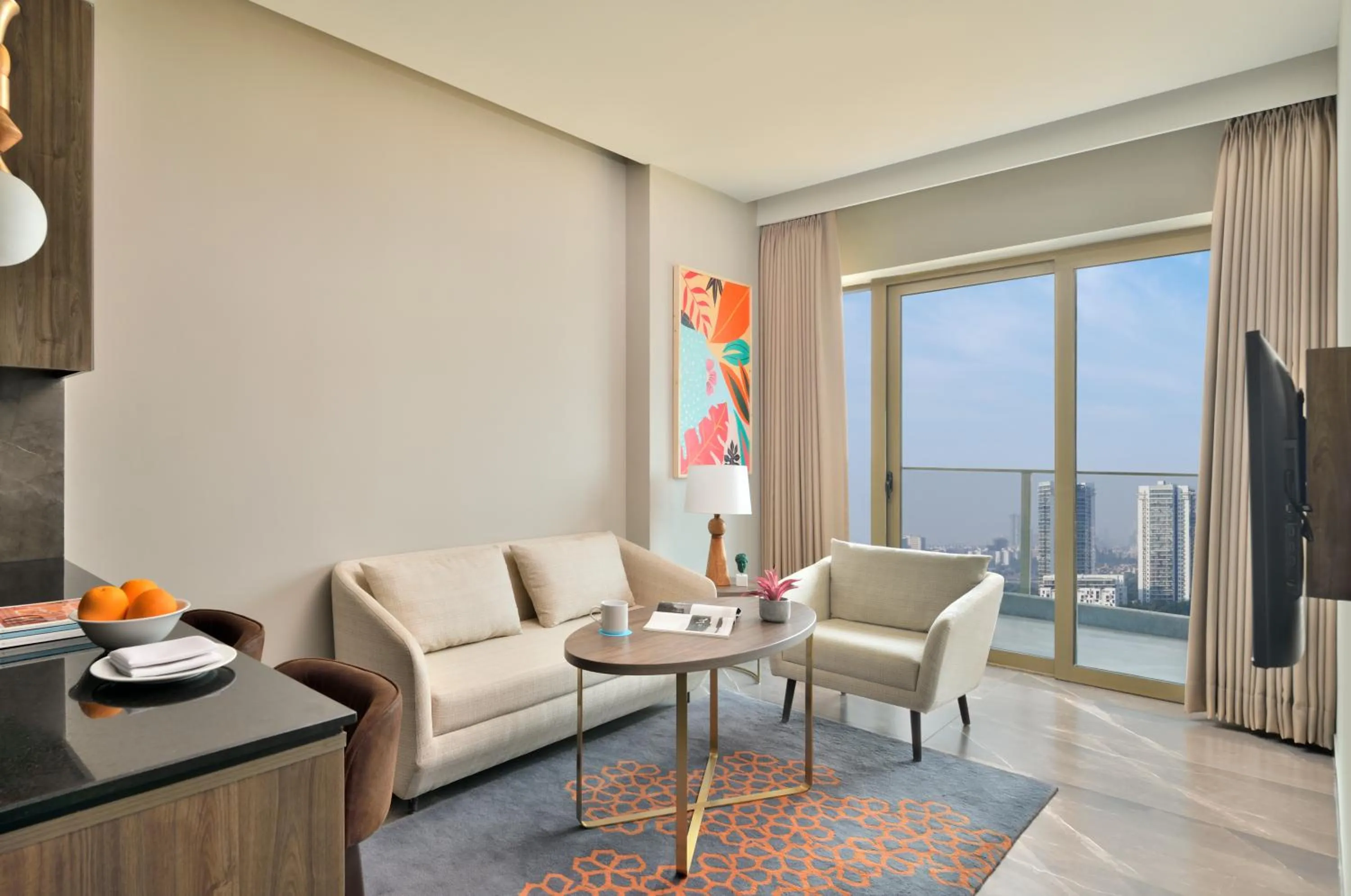 Living room in Citadines Paras Square Gurugram