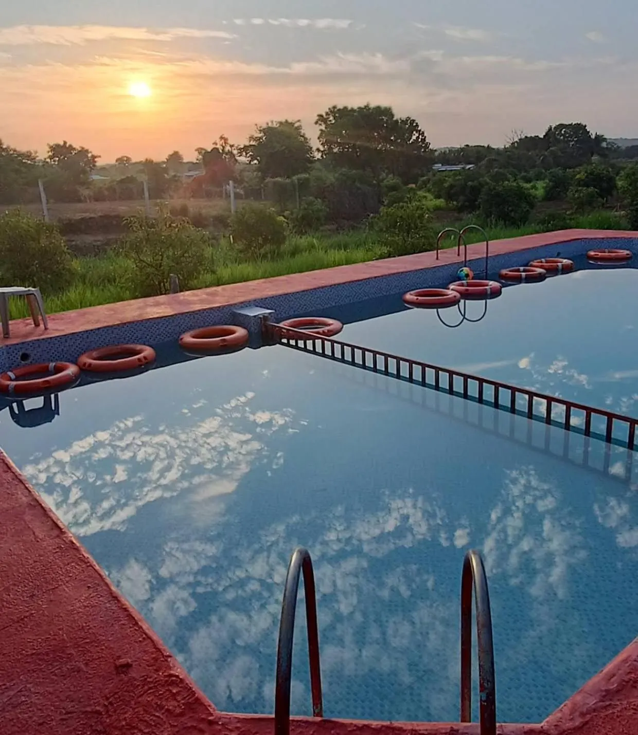 Swimming pool in Gokul farm house