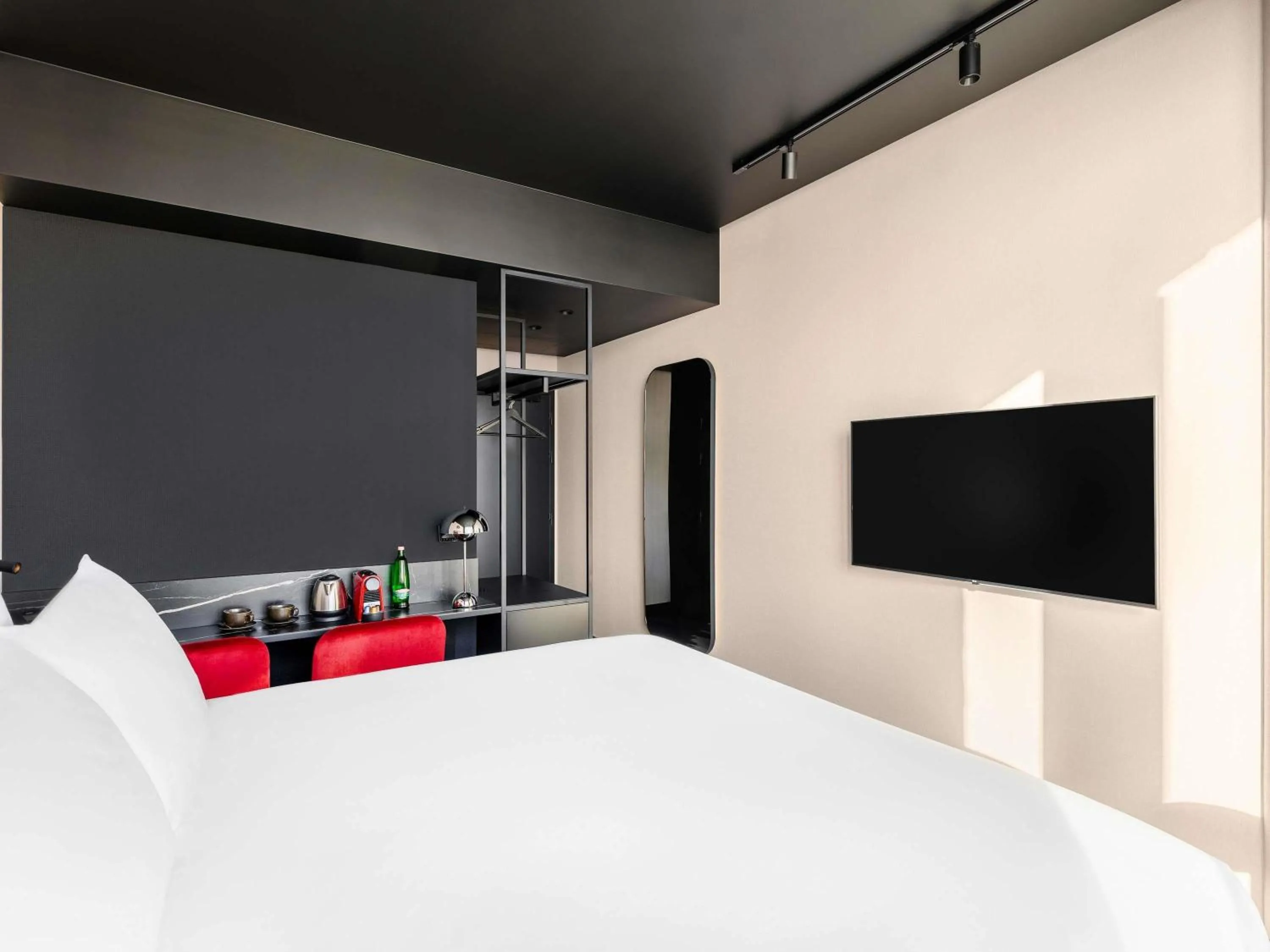 Bedroom, Bed in TRIBE Budapest Stadium