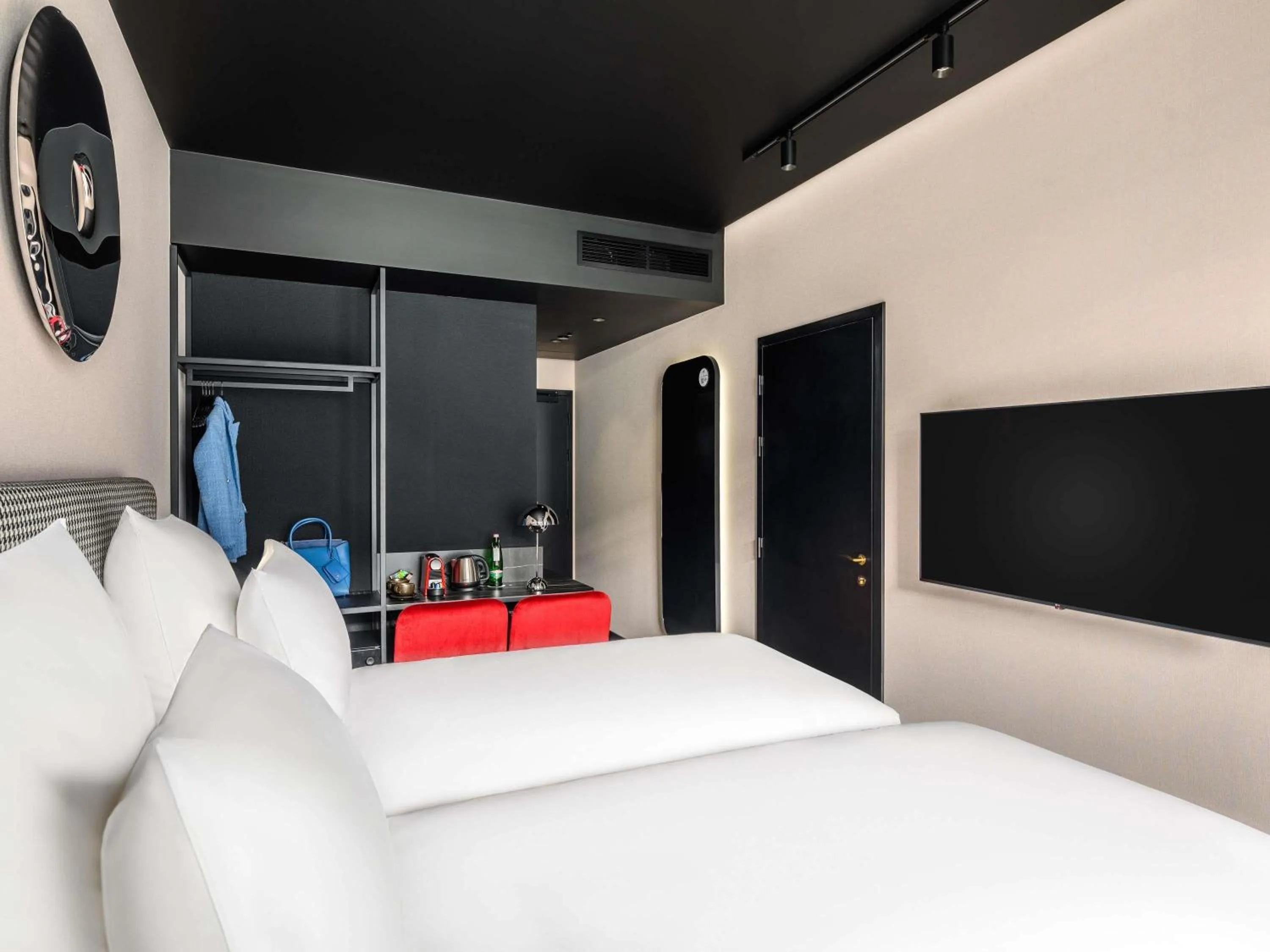 Bedroom, Bed in TRIBE Budapest Stadium