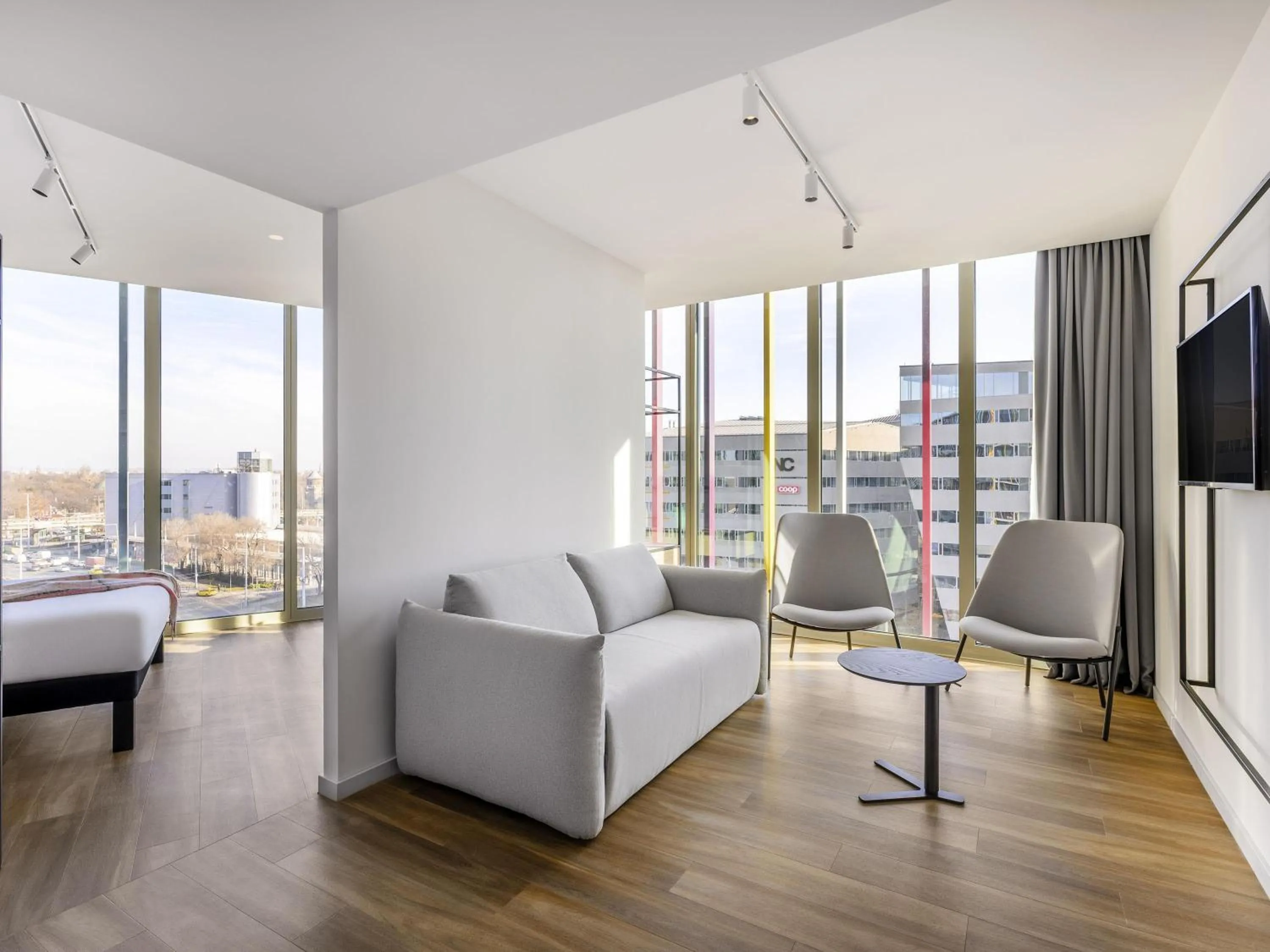 Bedroom in ibis Budapest Stadium