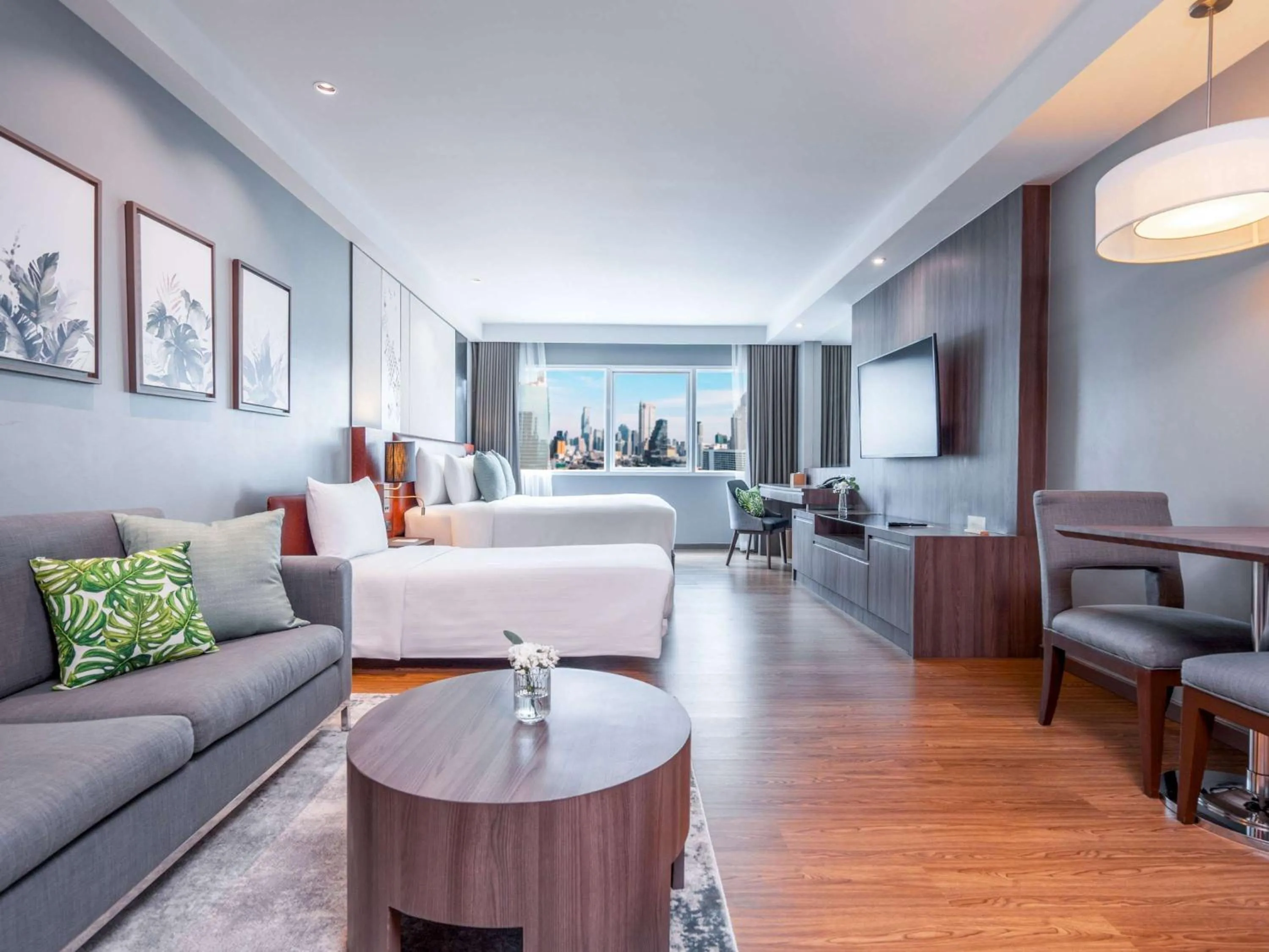 Deluxe Family Room with One King Bed in Novotel Living Bangkok Sukhumvit Legacy