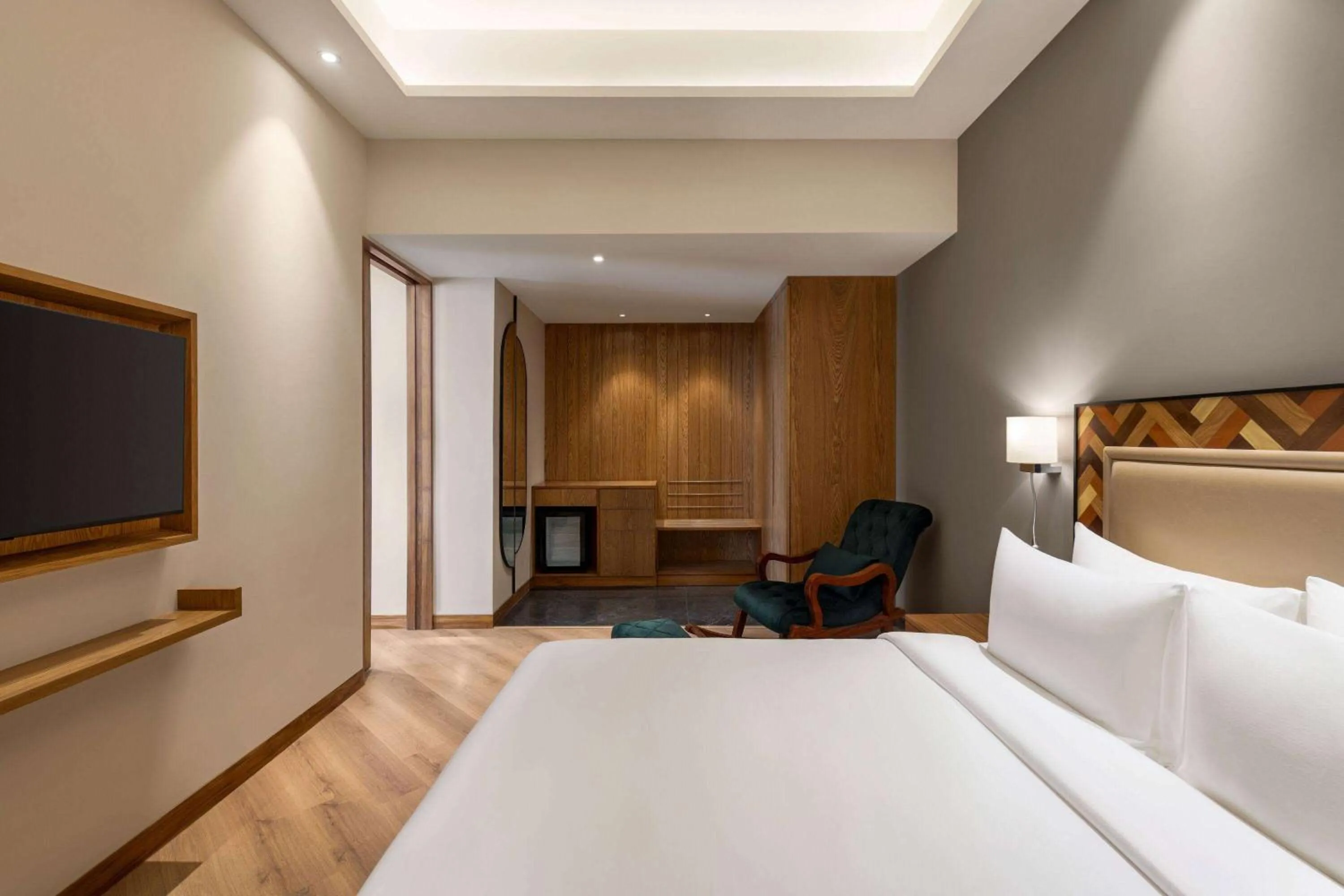 Bed in Ramada Encore by Wyndham Amritsar Airport