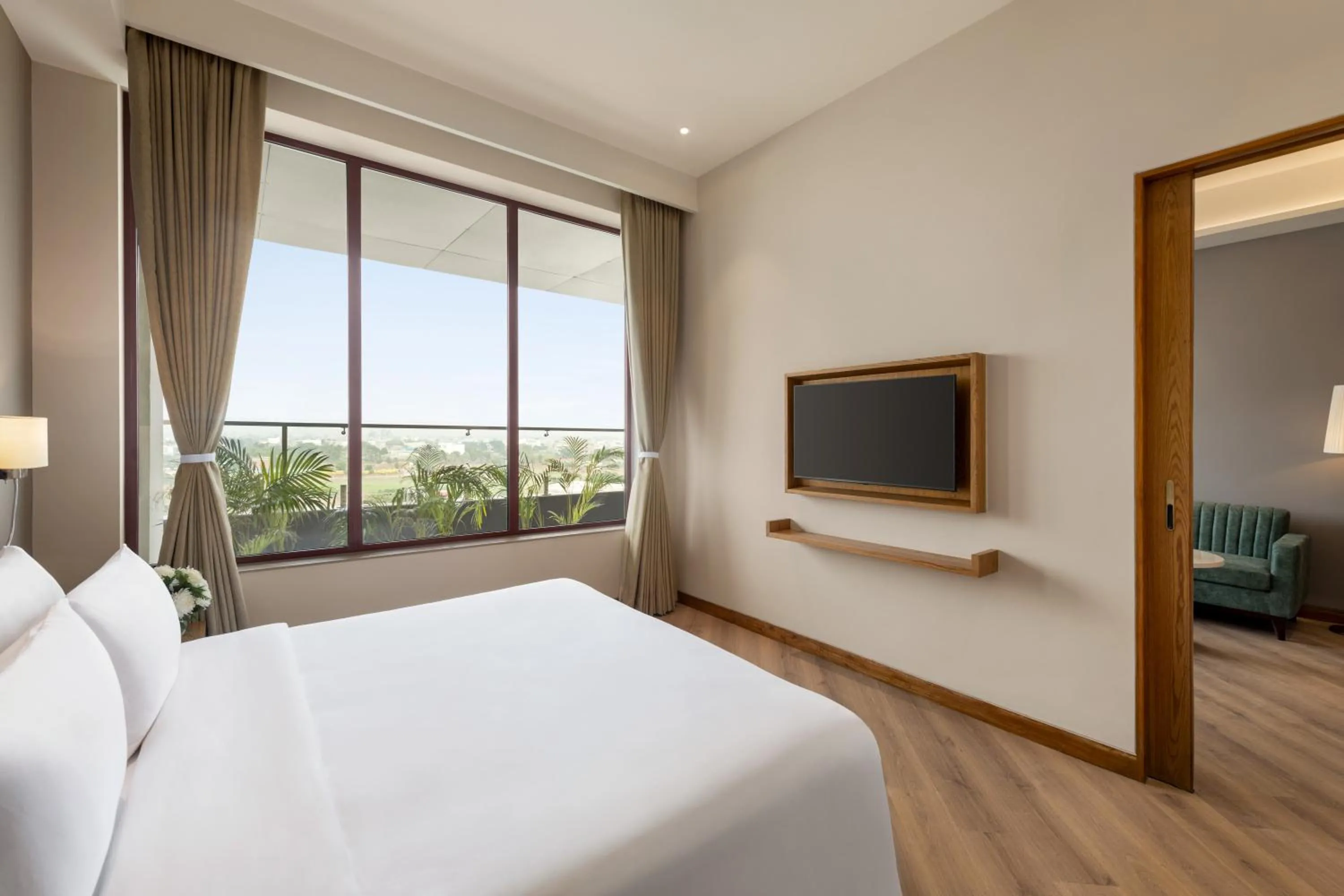 Bed in Ramada Encore by Wyndham Amritsar Airport