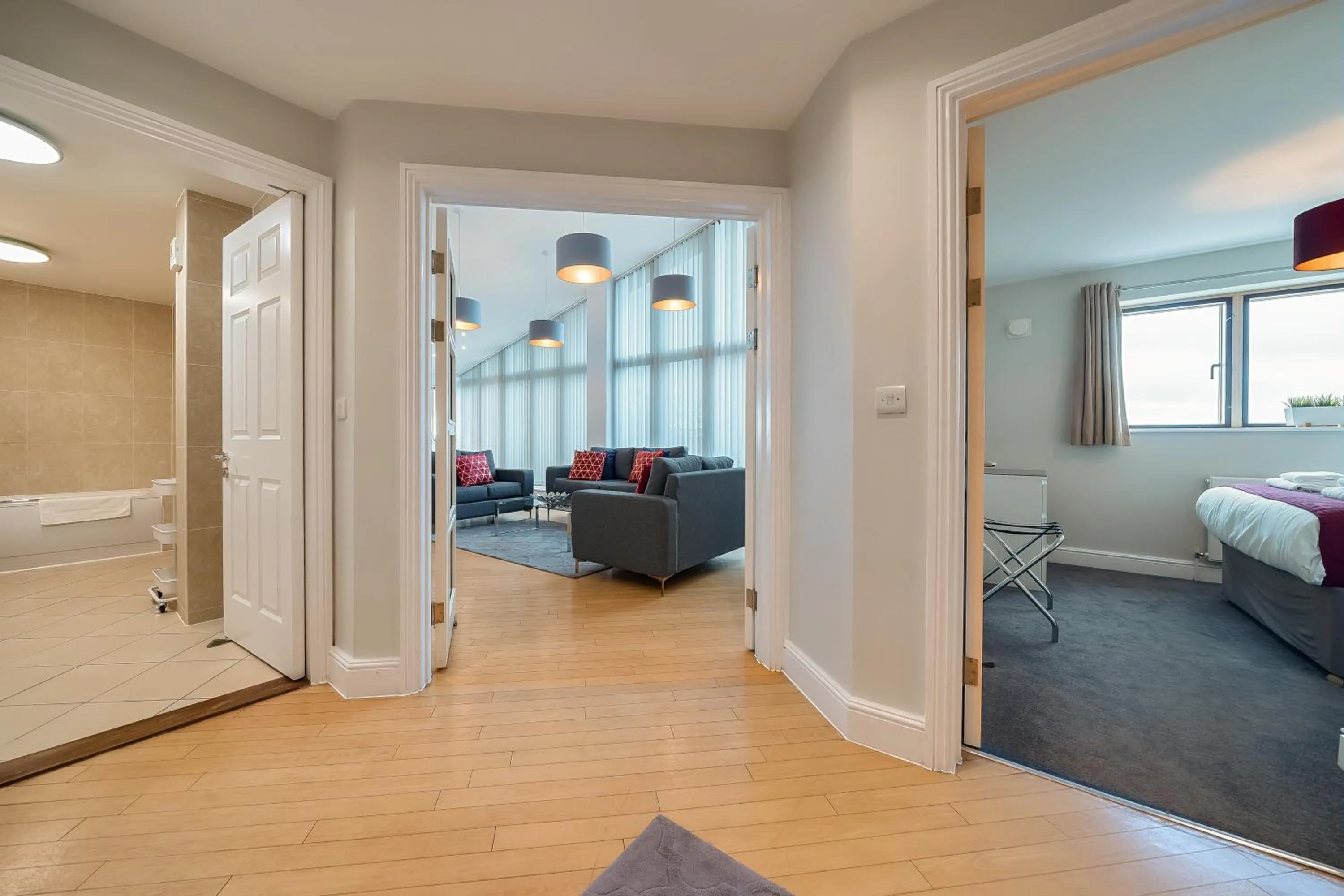 Photo of the whole room, Bed in Roomspace Serviced Apartments - The Courtyard Penthouse