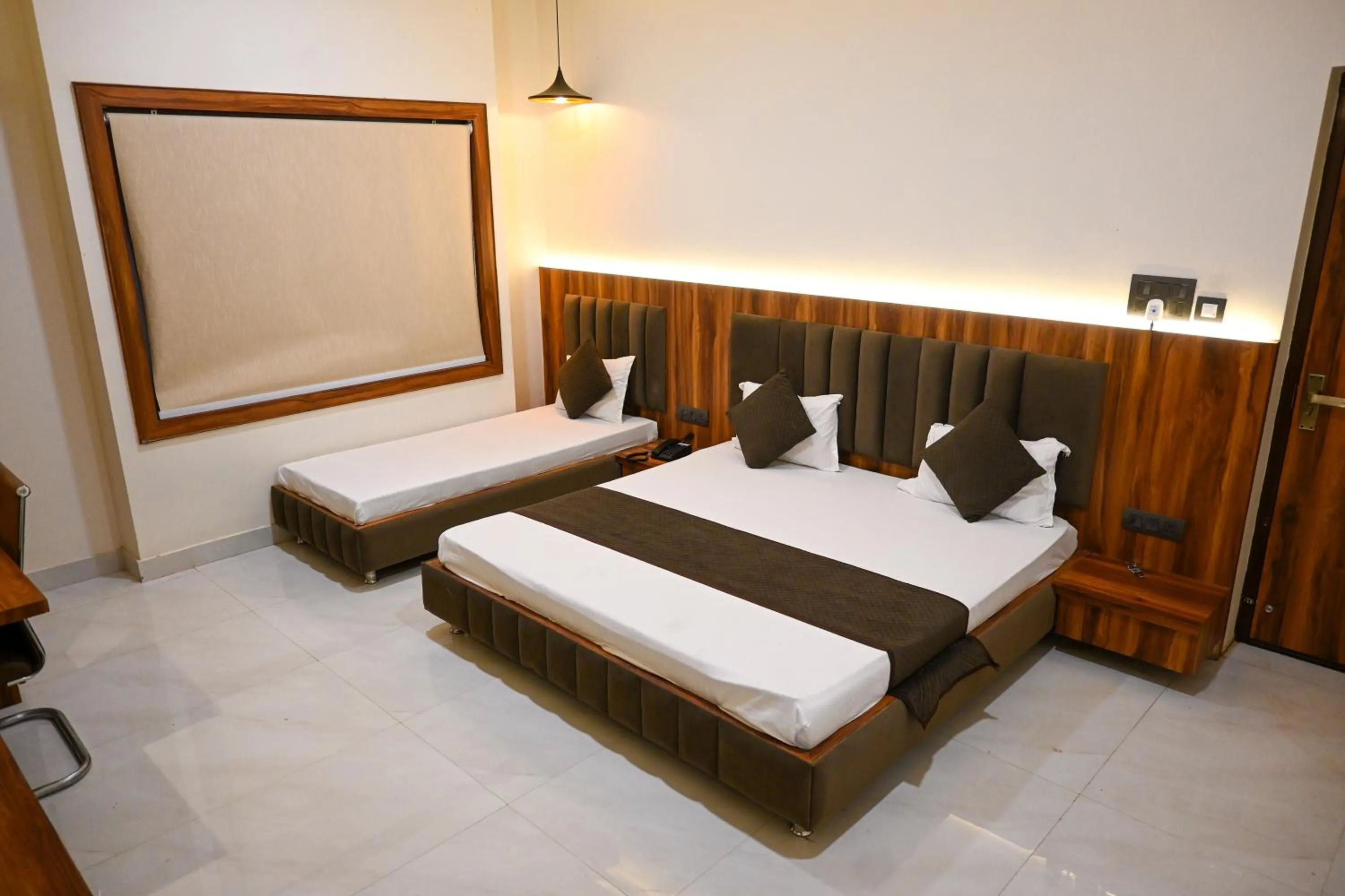 Bed in The Kedar Resort