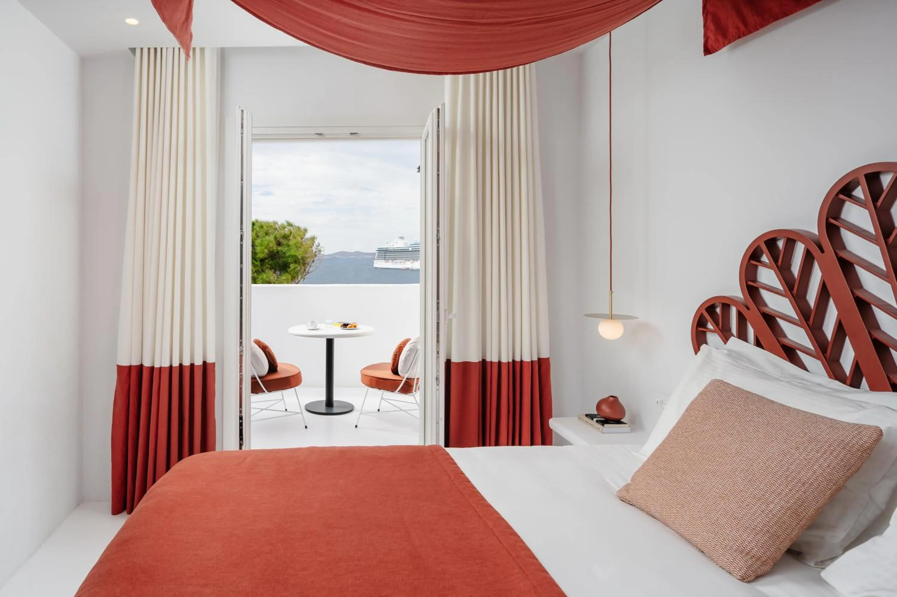 Bedroom, Bed in Croco Mykonos