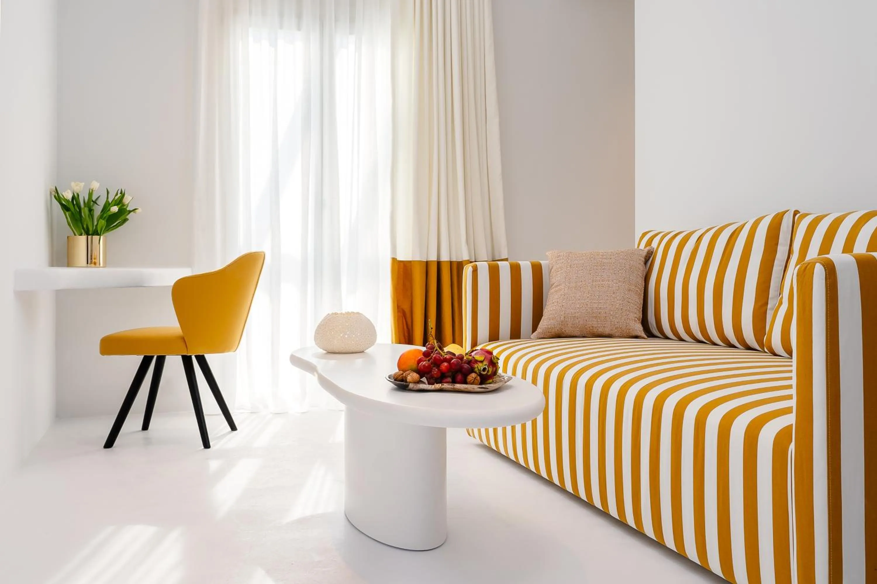 Living room in Croco Mykonos