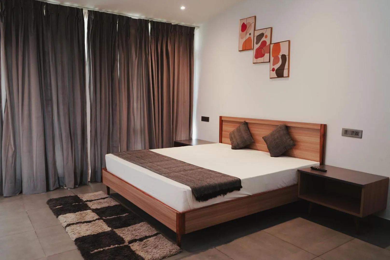 Bed in Bir Valley Retreat