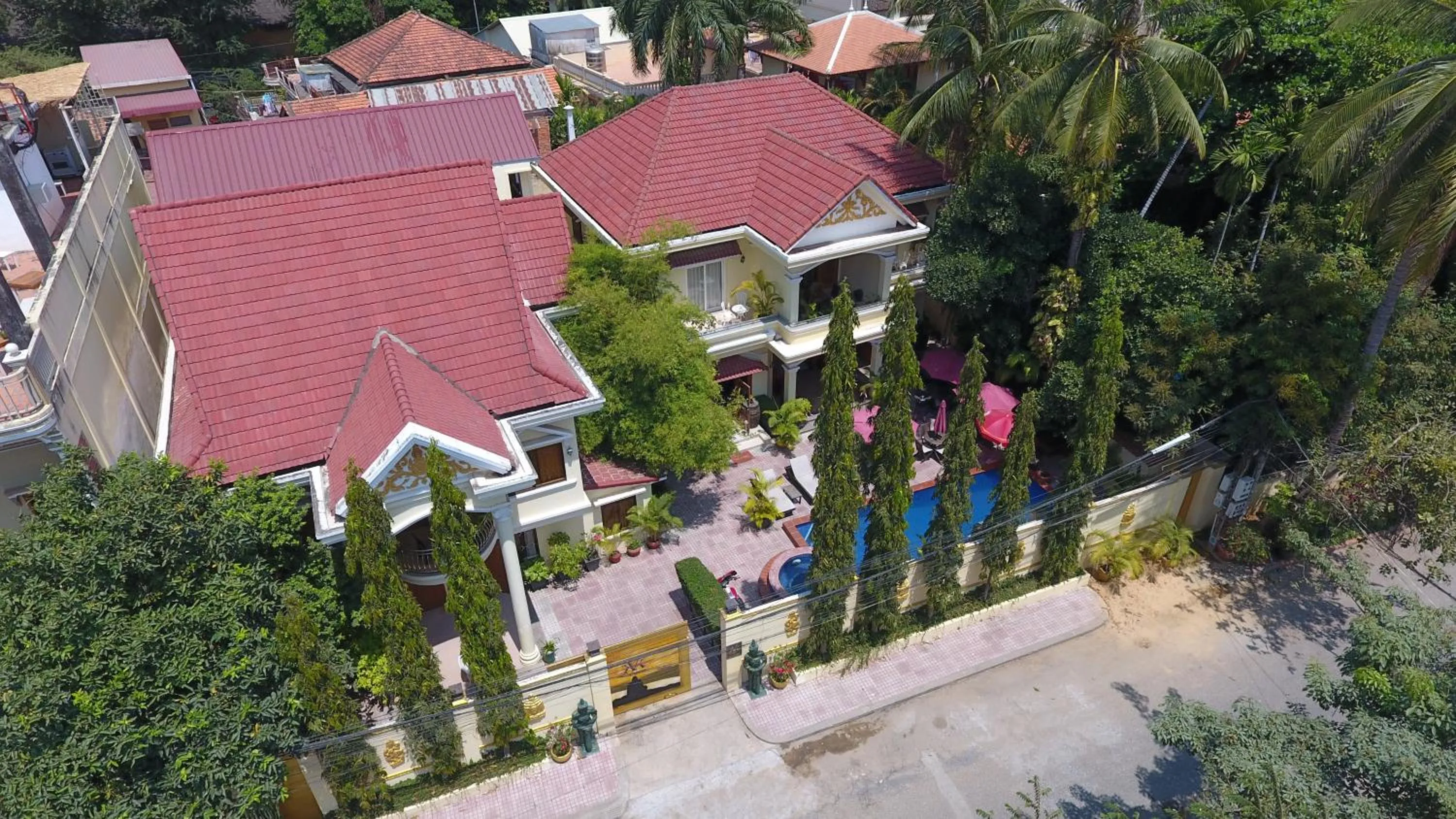 Bird's eye view in Villa Grange
