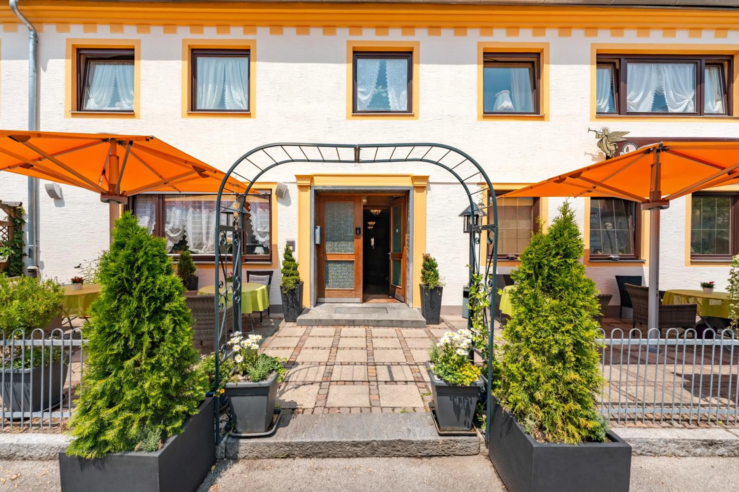 Balcony/Terrace in Hotel garni "Zum Engel"