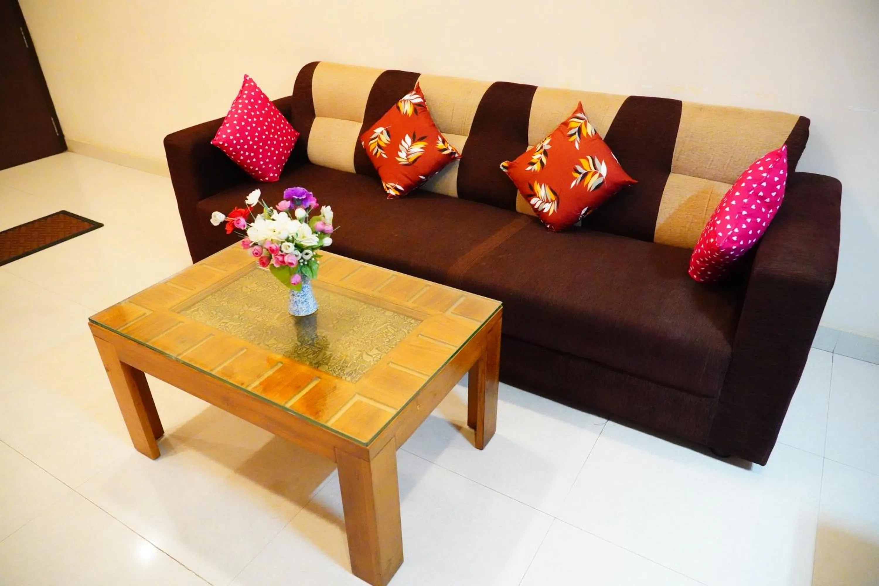 Seating area in Vinayagam Residency