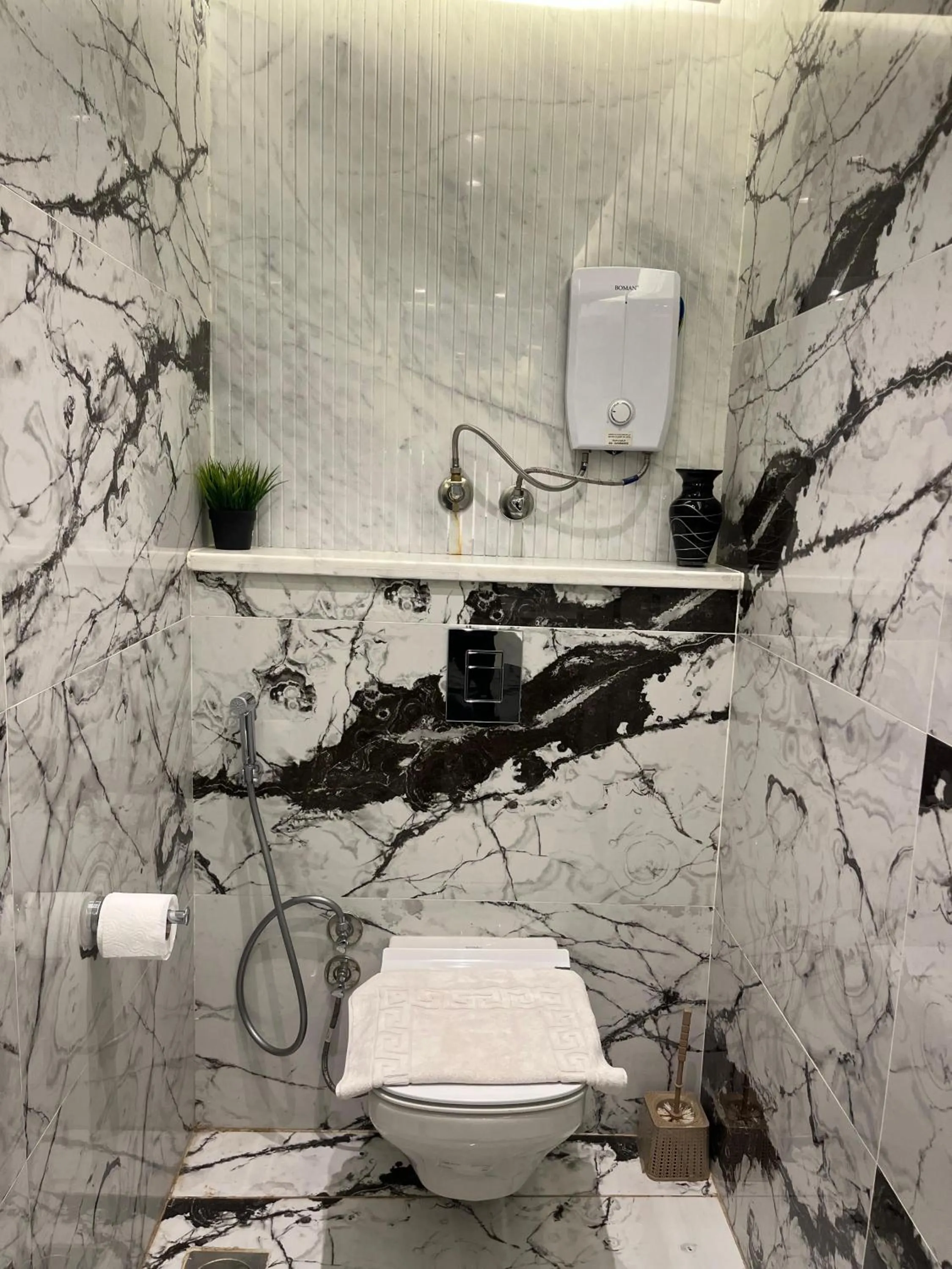 Toilet in Blue Pyramids Eyes Hotel