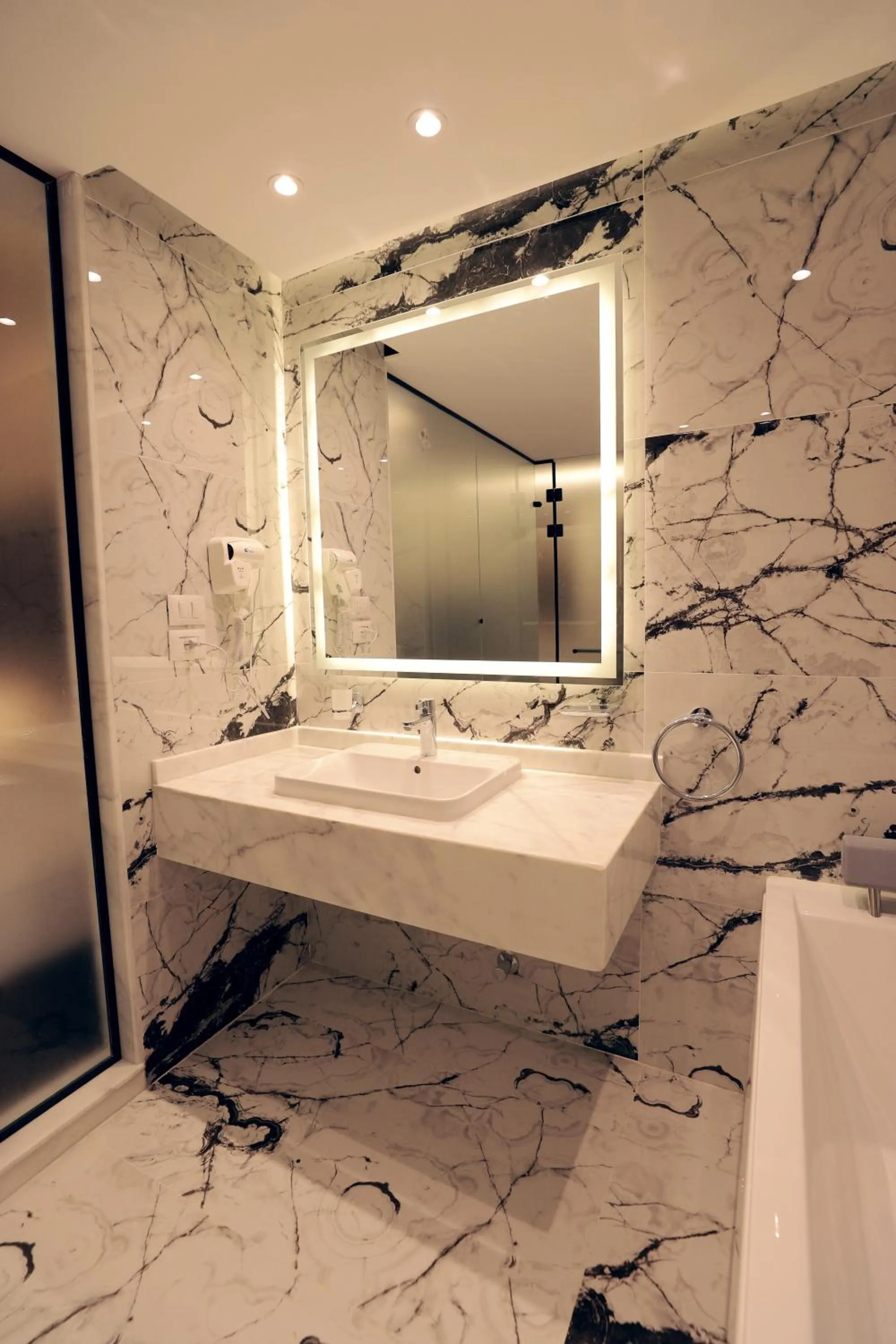 Shower in Blue Pyramids Eyes Hotel