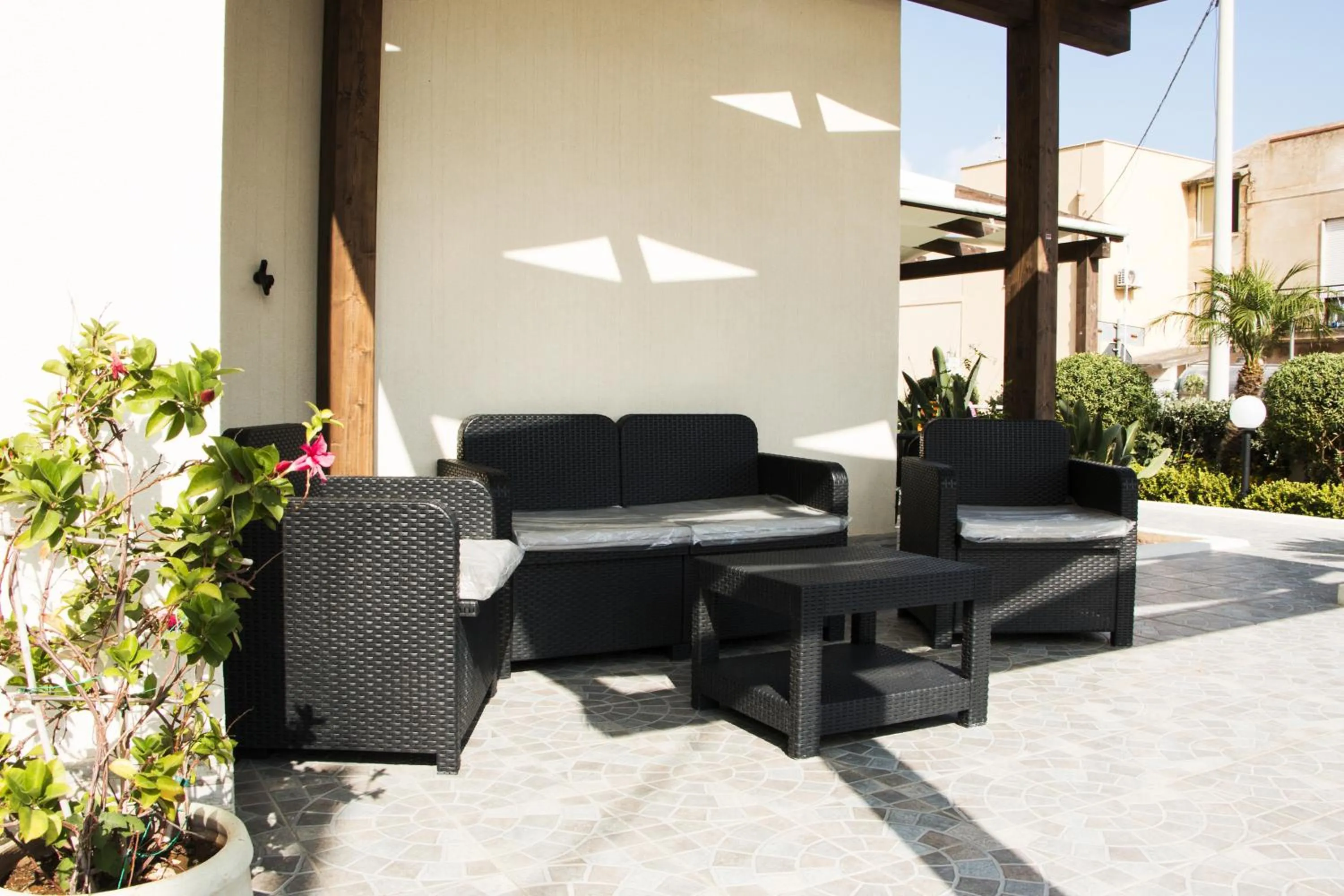 Garden view in B&B Armonie