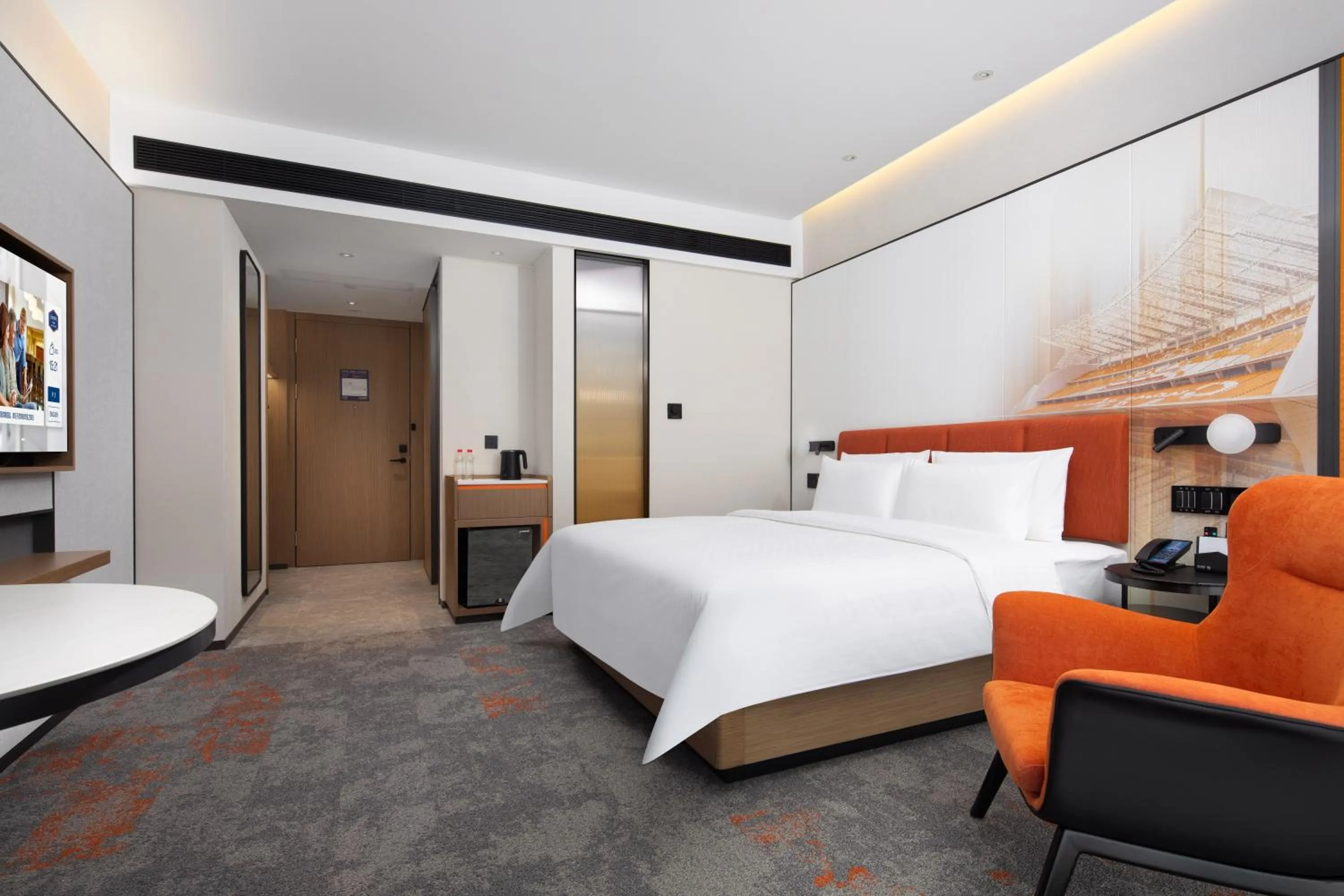 Photo of the whole room, Bed in 广州新塘希尔顿欢朋酒店-广交会期间免费穿梭巴士往返展馆