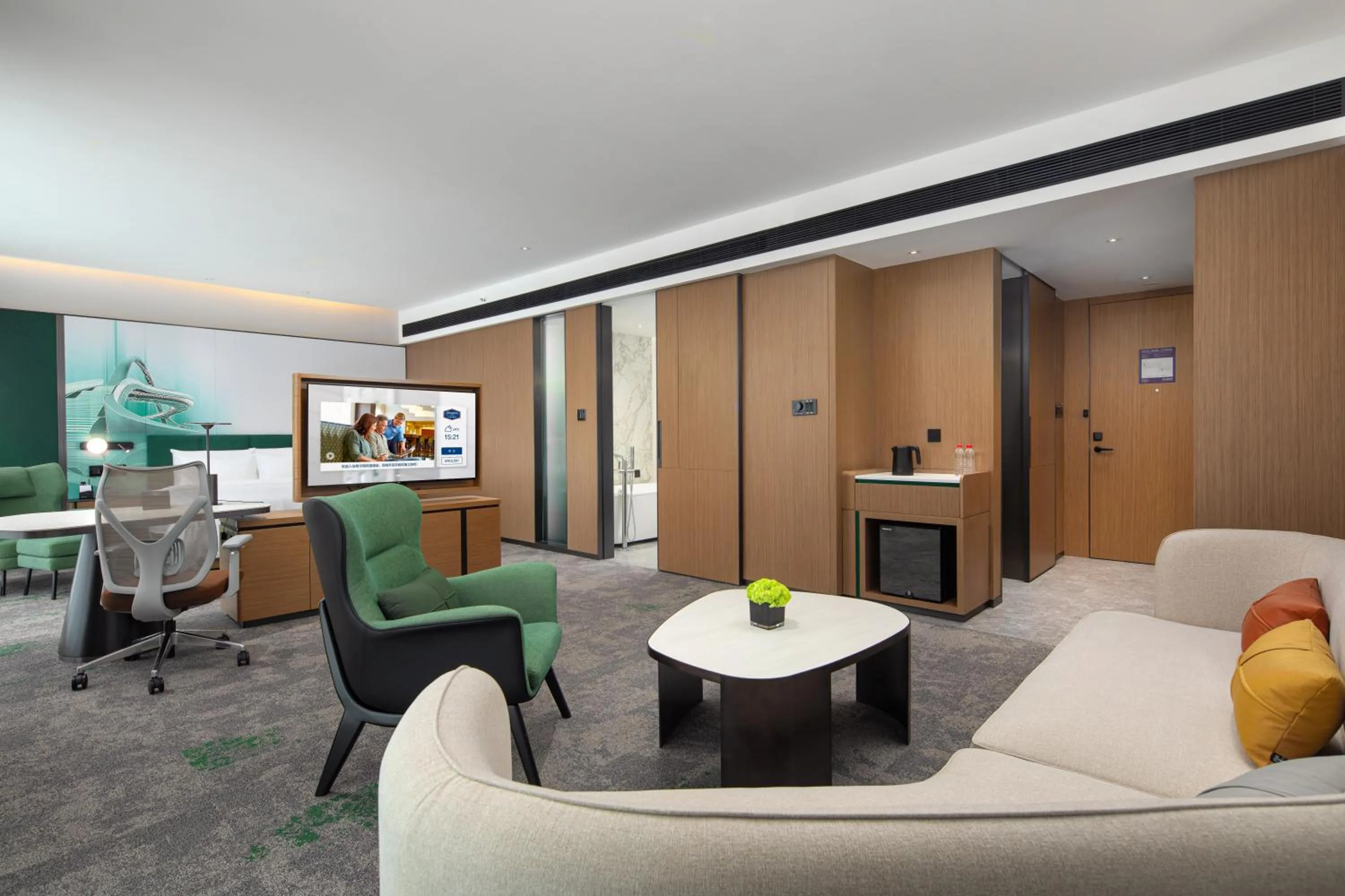 Seating area in 广州新塘希尔顿欢朋酒店-广交会期间免费穿梭巴士往返展馆